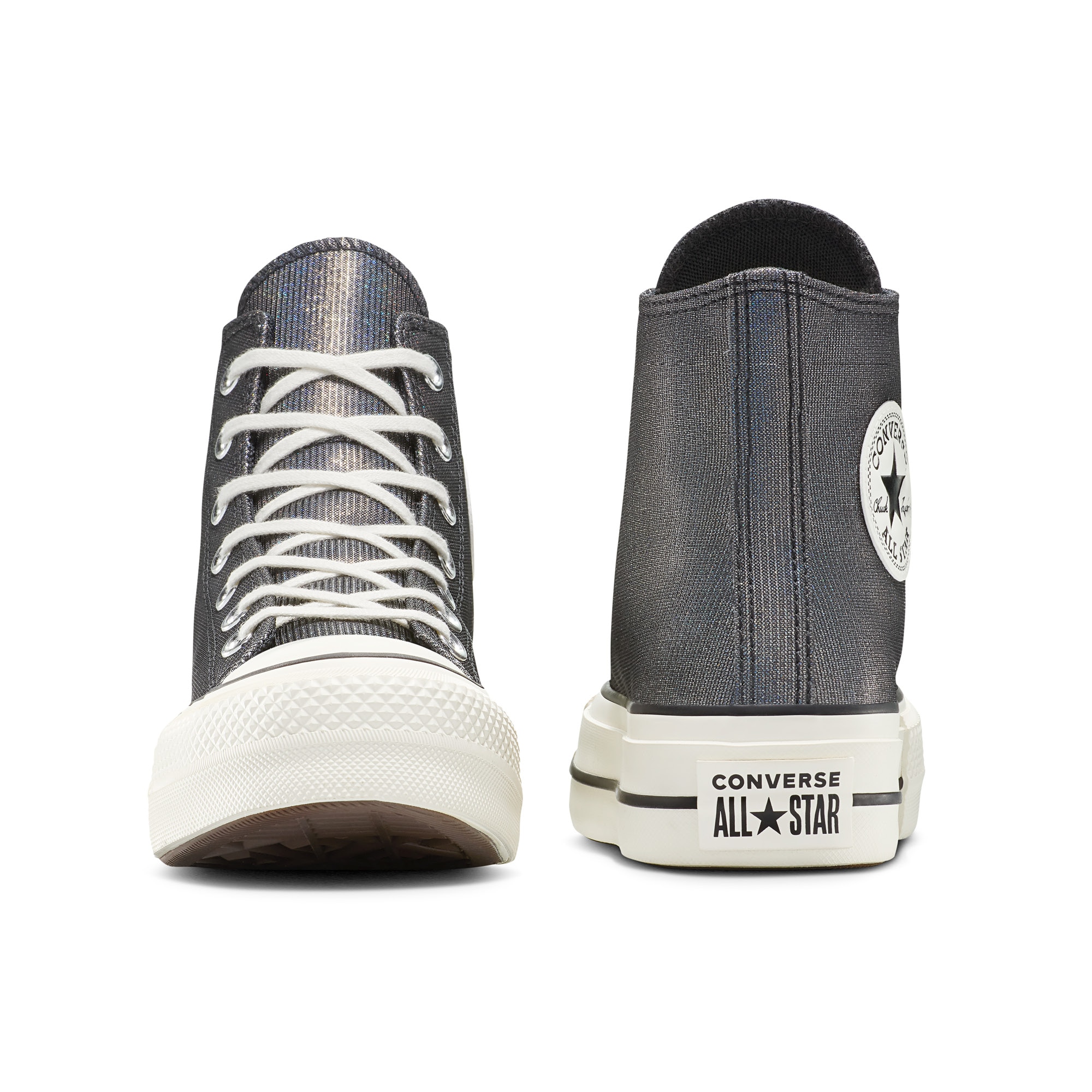 Sapatilhas Casual Chuck Taylor All Star Lift Shine Converse Cinzento escuro metalizado-7