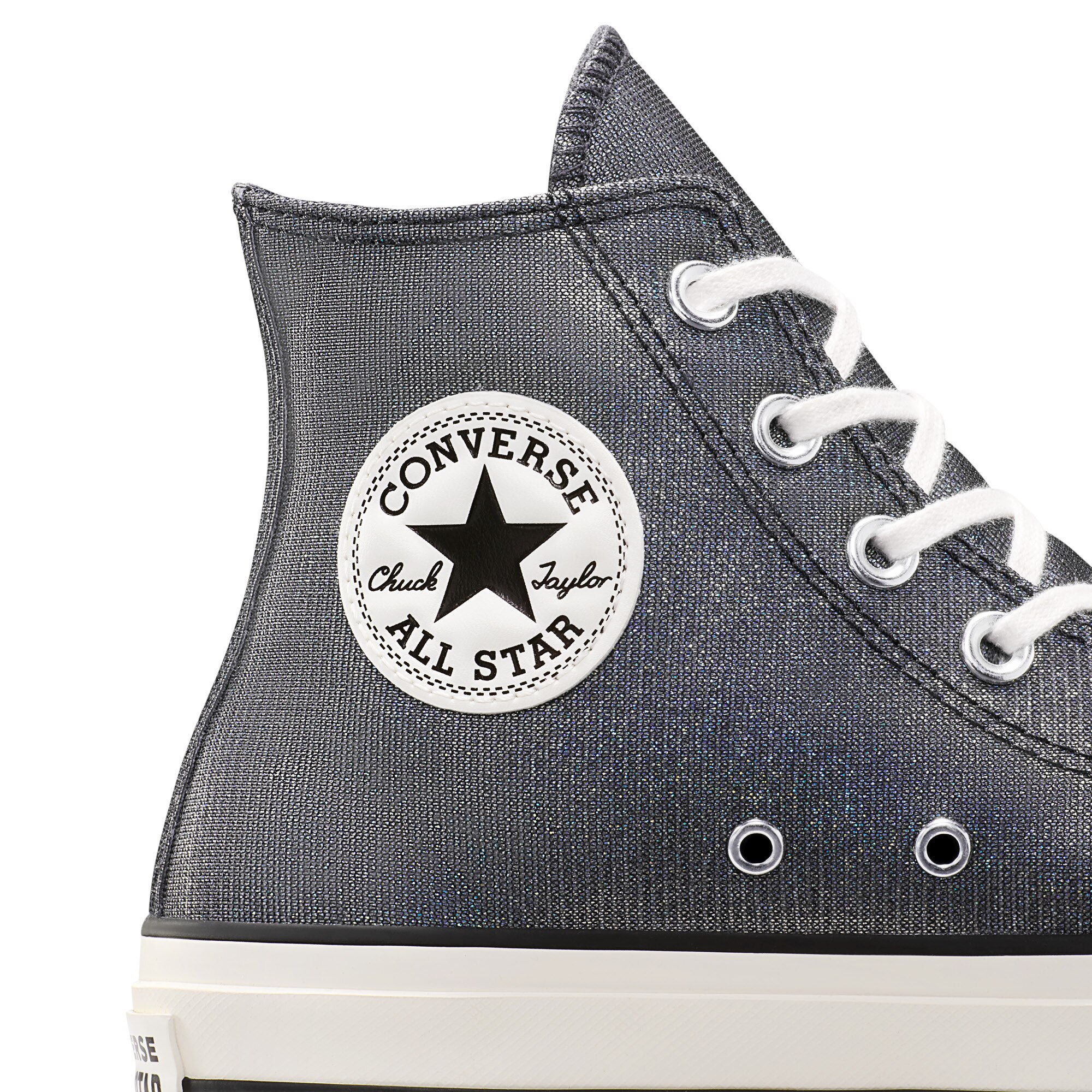Sapatilhas Casual Chuck Taylor All Star Lift Shine Converse Cinzento escuro metalizado-8