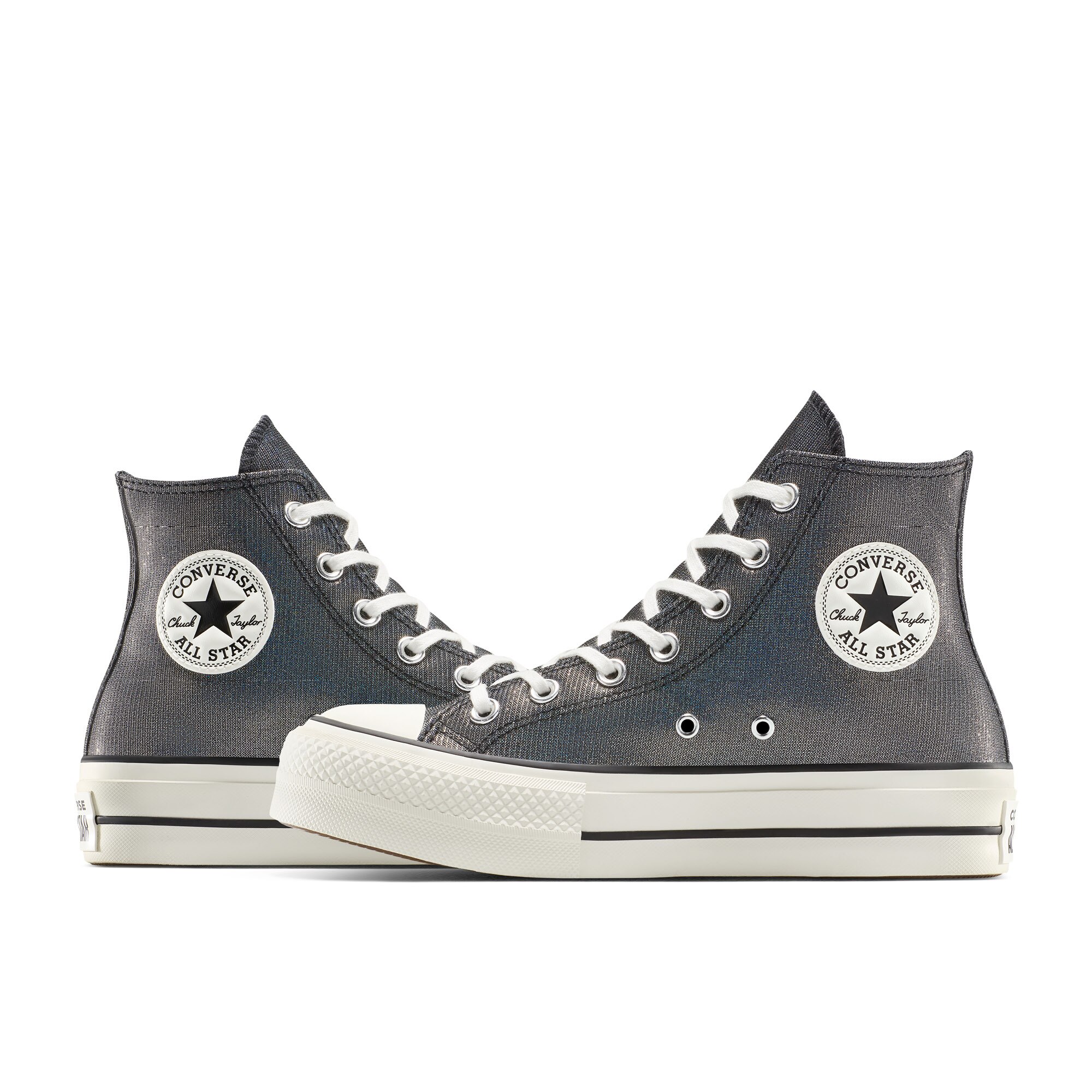 Sapatilhas Casual Chuck Taylor All Star Lift Shine Converse Cinzento escuro metalizado-9