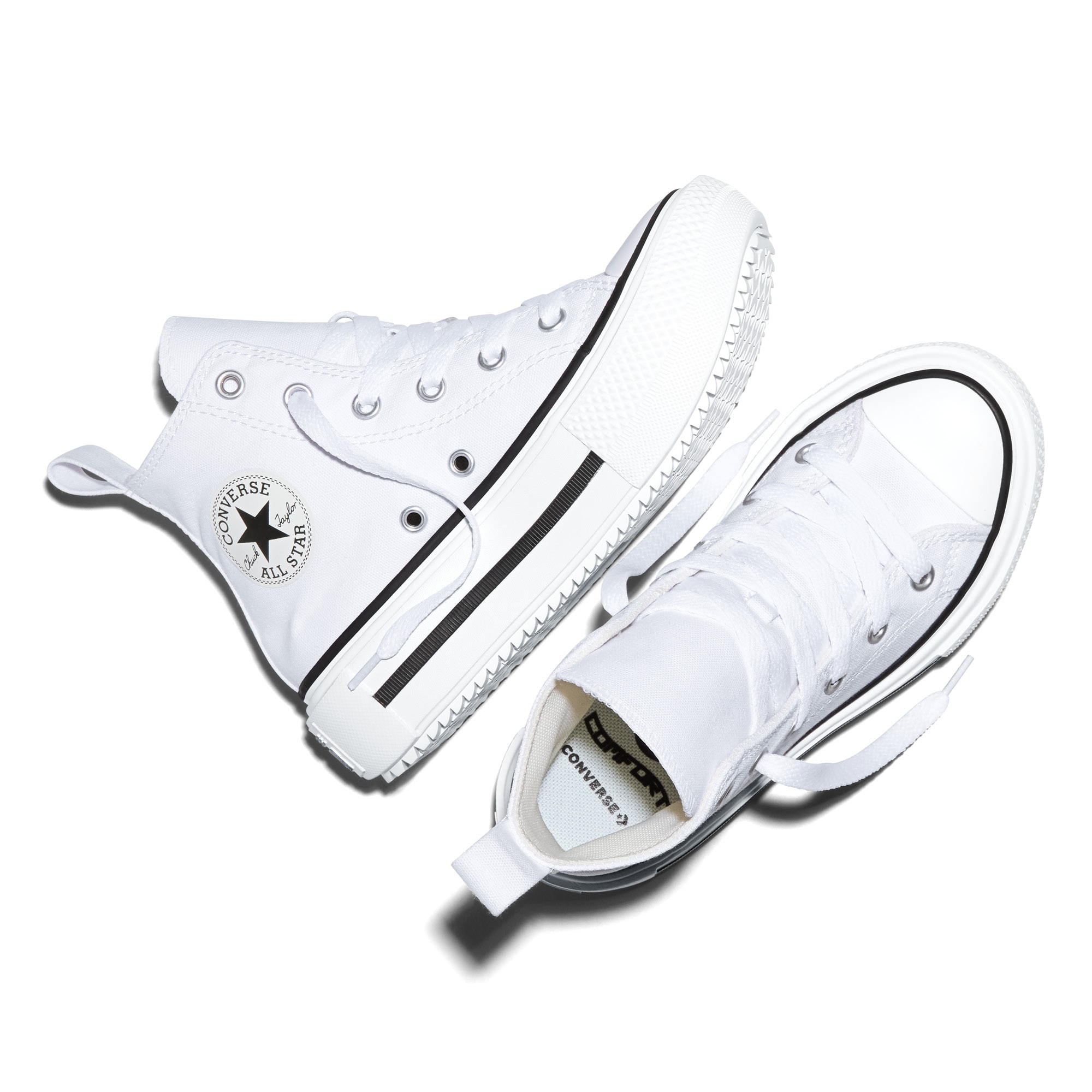 Sapatilhas Casual Chuck Taylor All Star Lift Double Stack Converse Branco-2