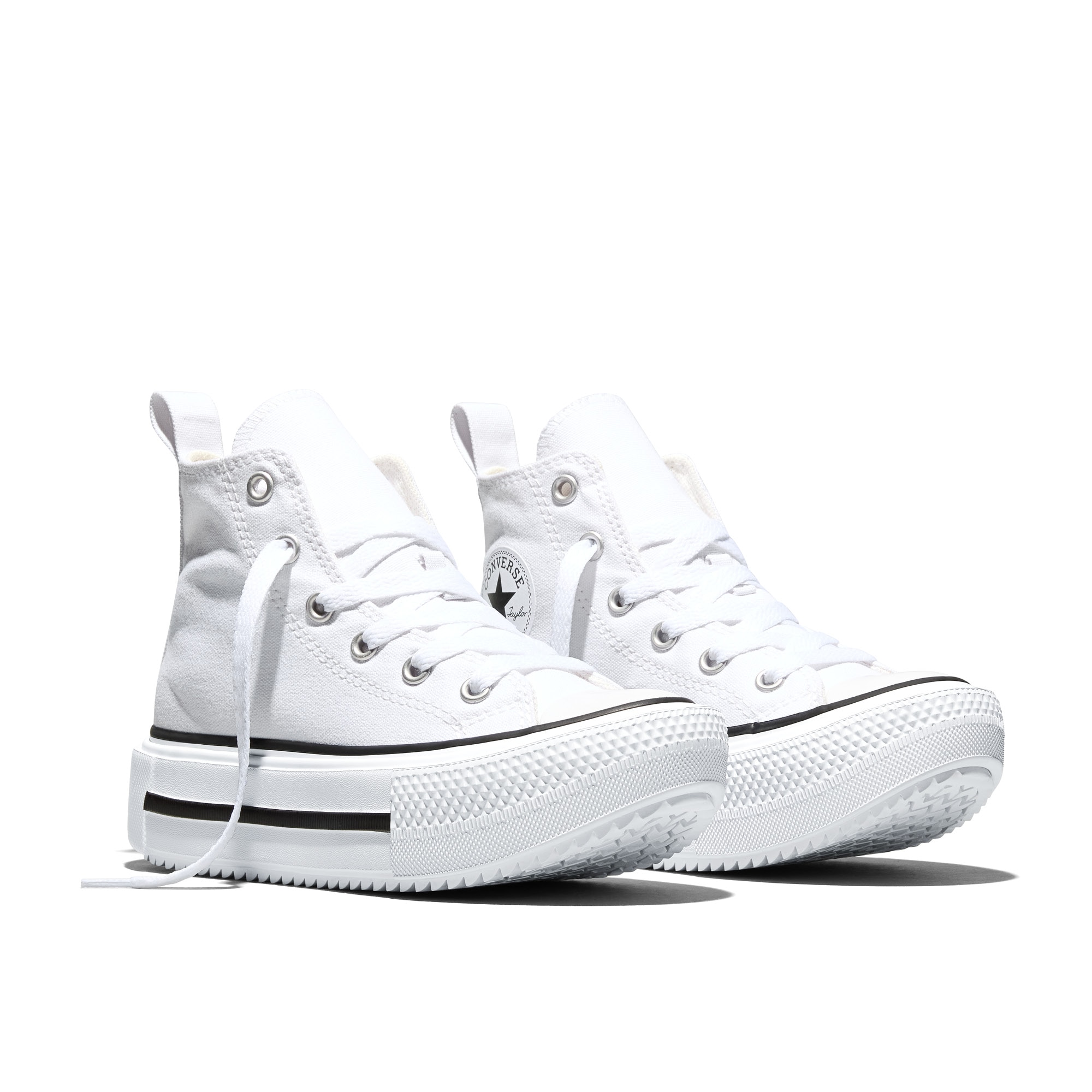 Sapatilhas Casual Chuck Taylor All Star Lift Double Stack Converse Branco-3