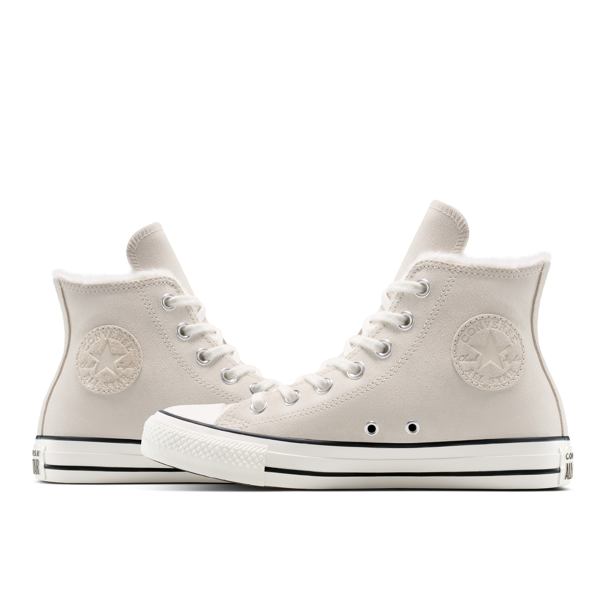 Sapatilhas Casual Chuck Taylor All Star Winter Luxe Converse Branco-marfim-2