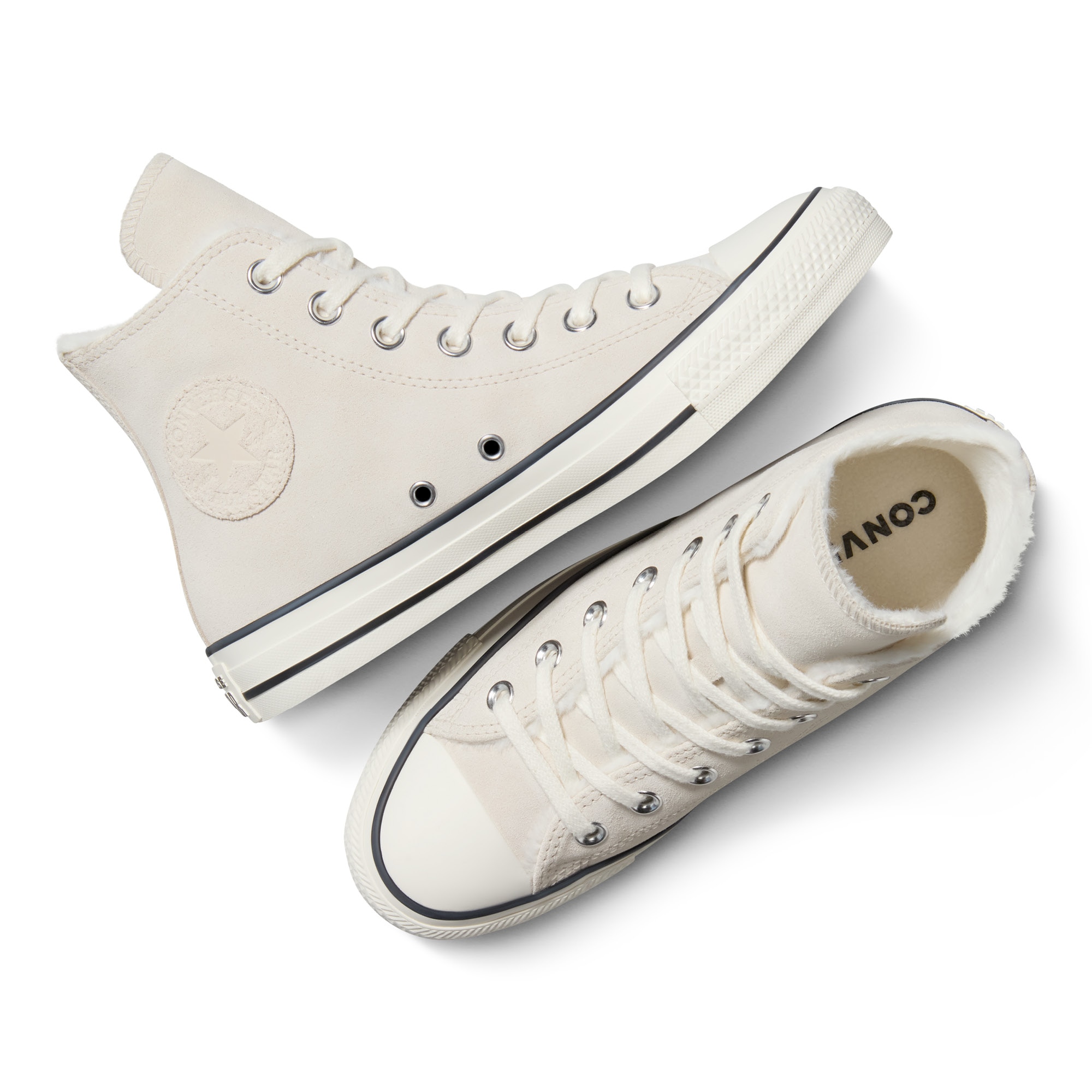 Sapatilhas Casual Chuck Taylor All Star Winter Luxe Converse Branco-marfim-4