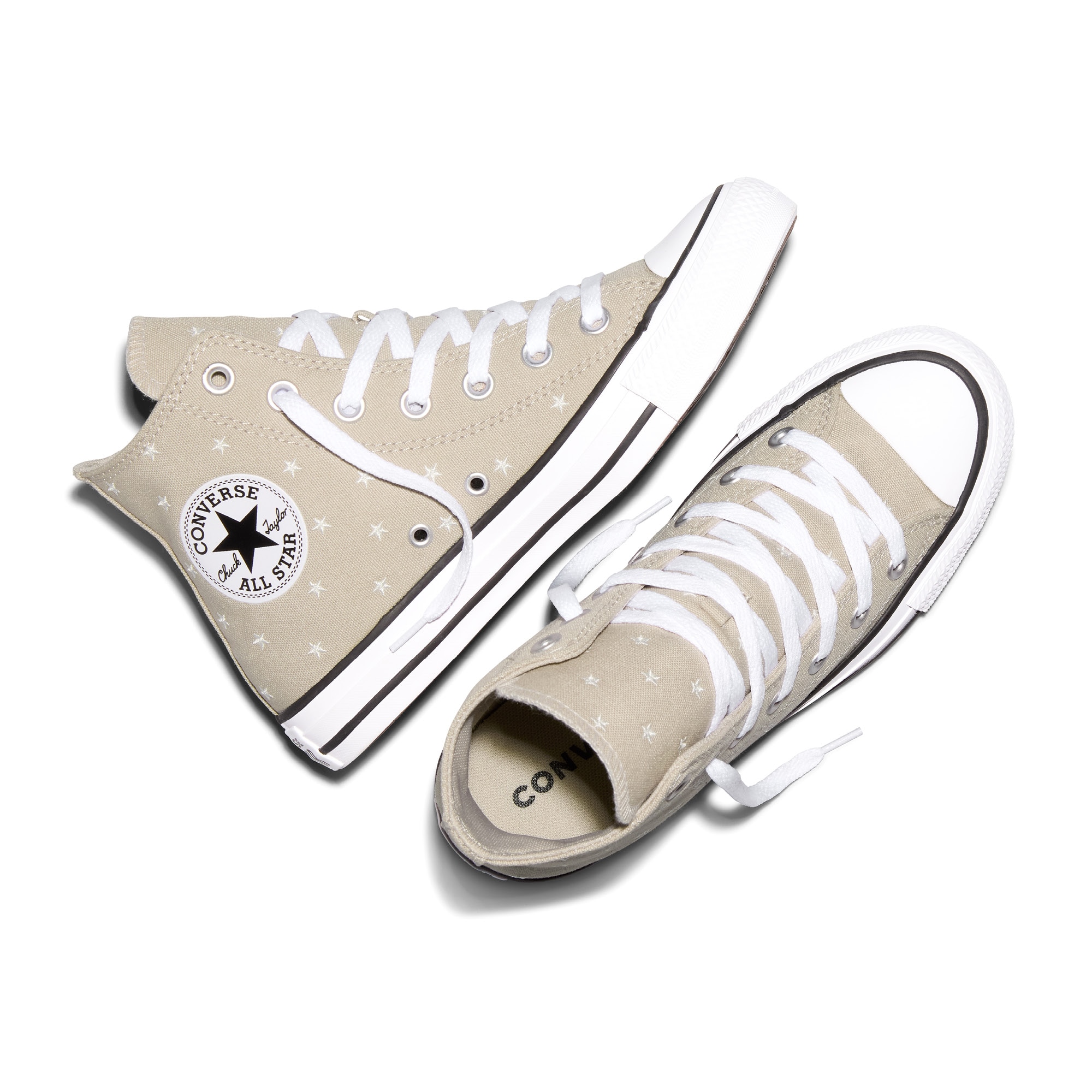 Sapatilhas Casual Chuck Taylor All Star Embroidered Stars Converse Castanho-claro-3