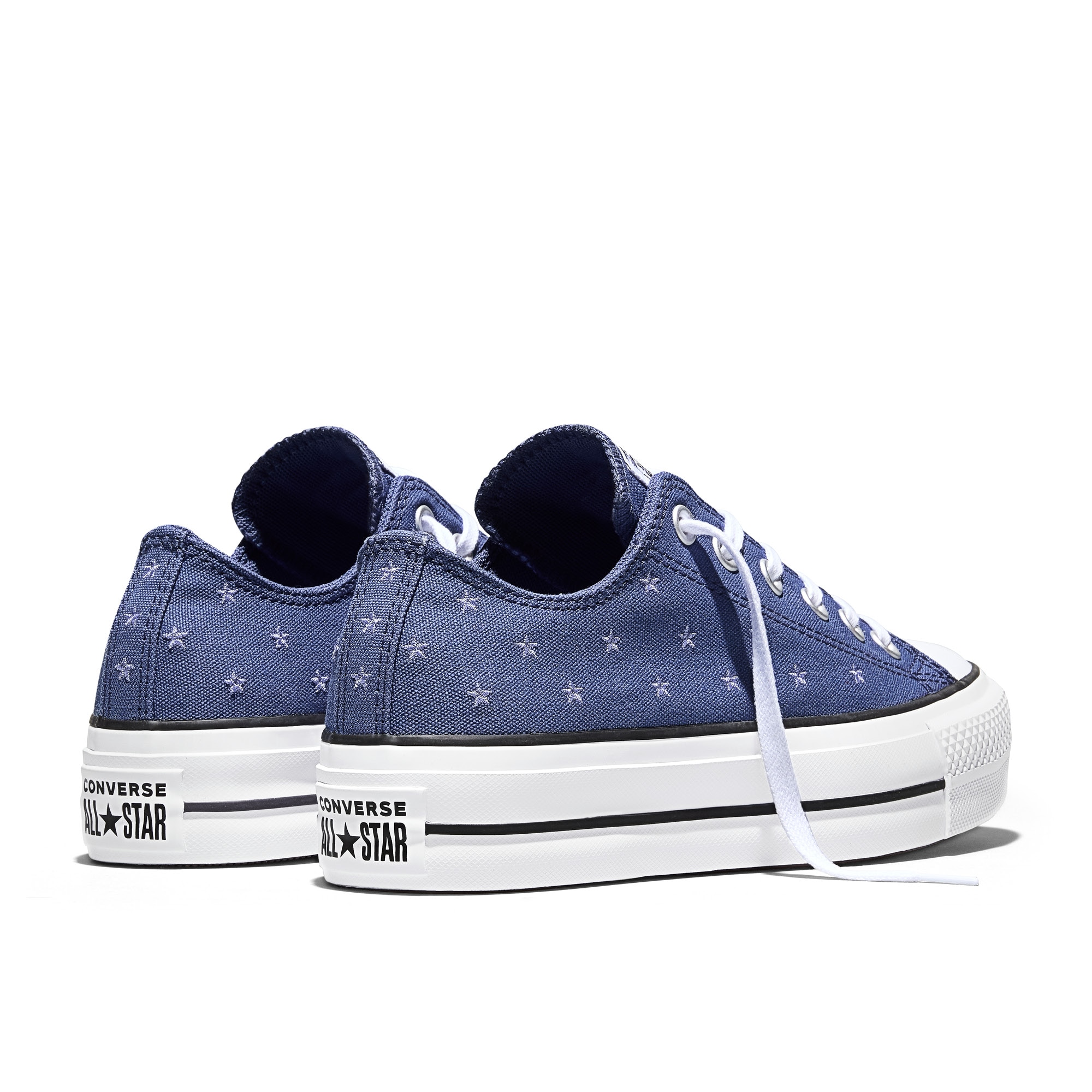 Sapatilhas Casual Chuck Taylor All Star Lift Embroidered Stars Converse Azul-7