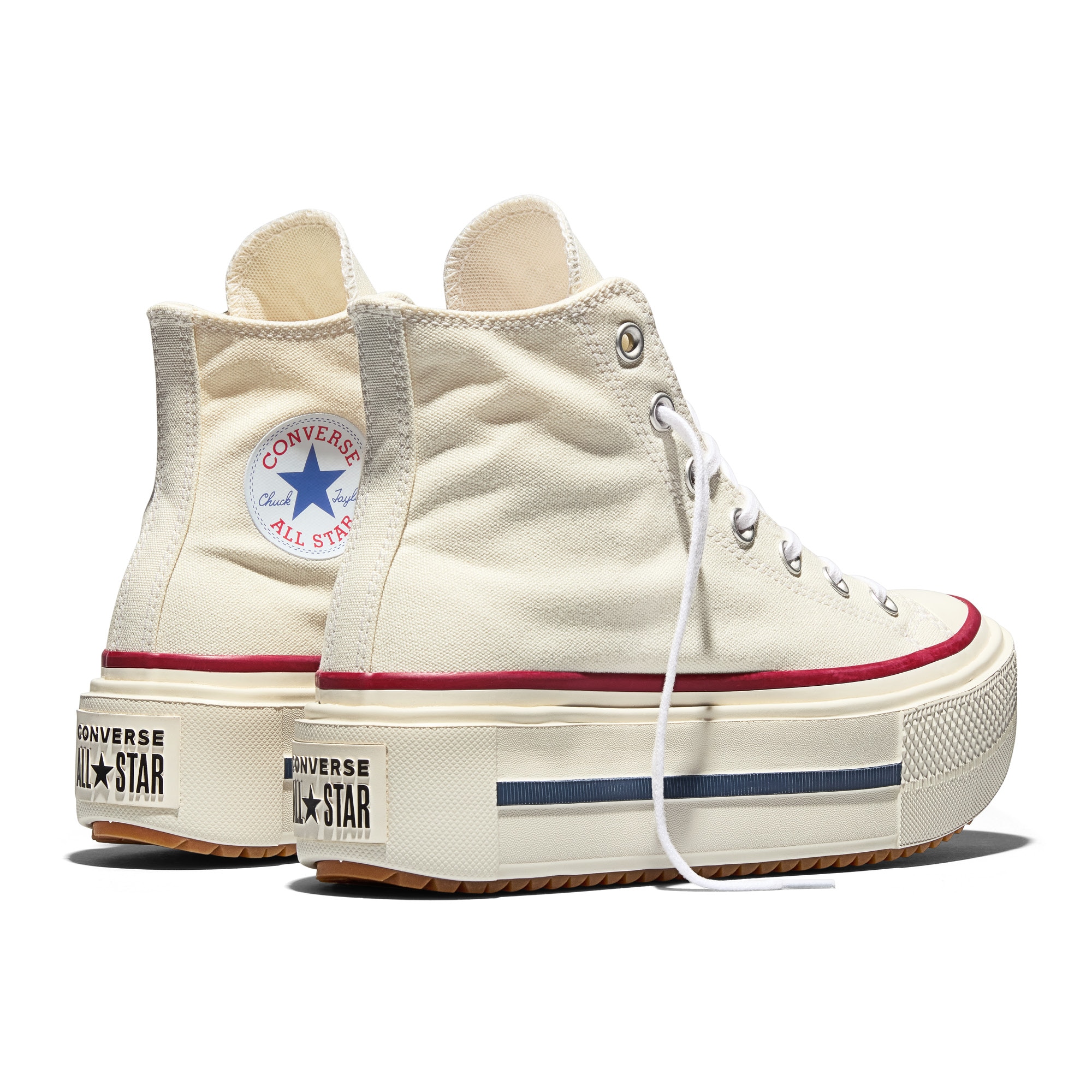 Sapatilhas Casual Chuck Taylor All Star Lift Double Stack Seasonal Color Converse Branco-marfim-3