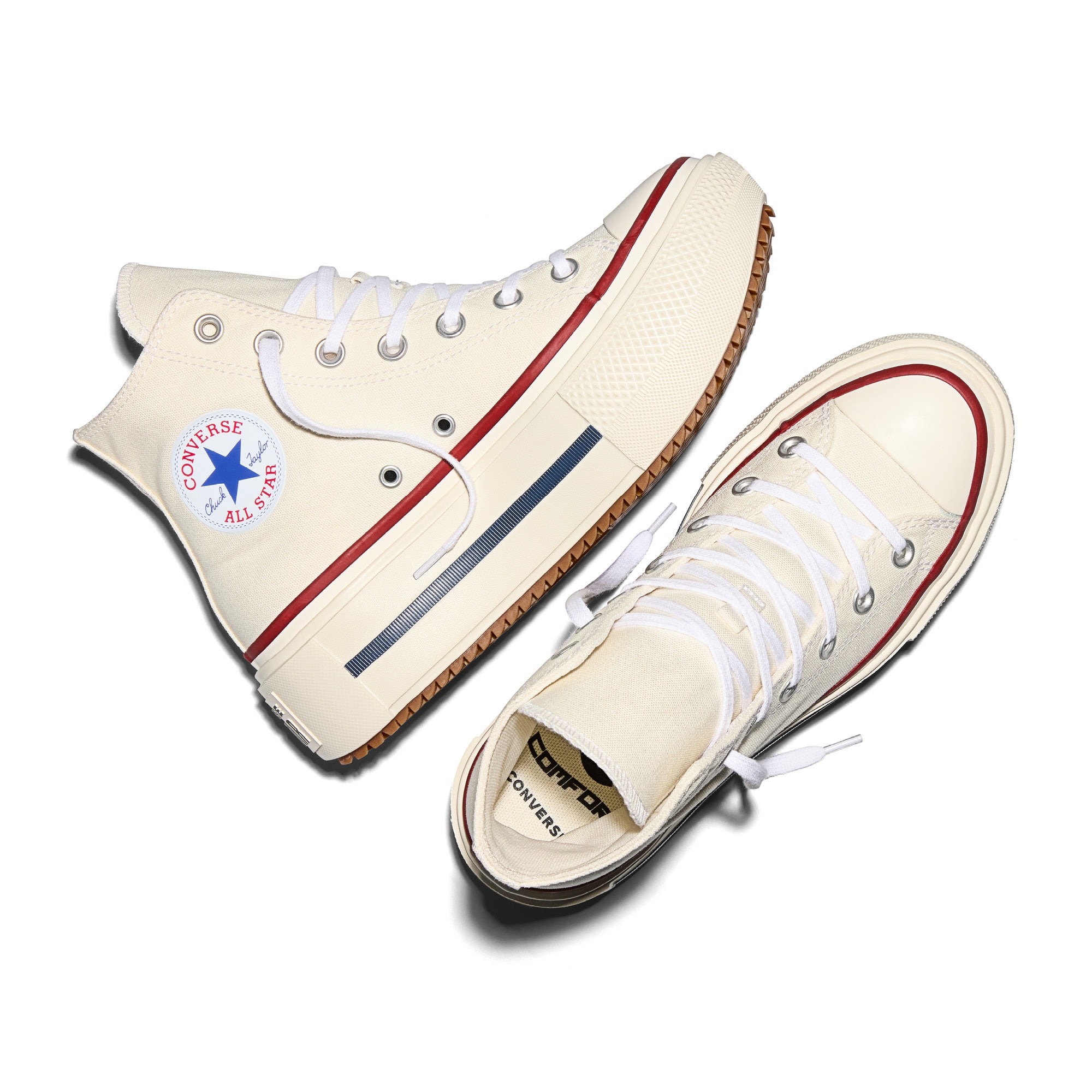 Sapatilhas Casual Chuck Taylor All Star Lift Double Stack Seasonal Color Converse Branco-marfim-4