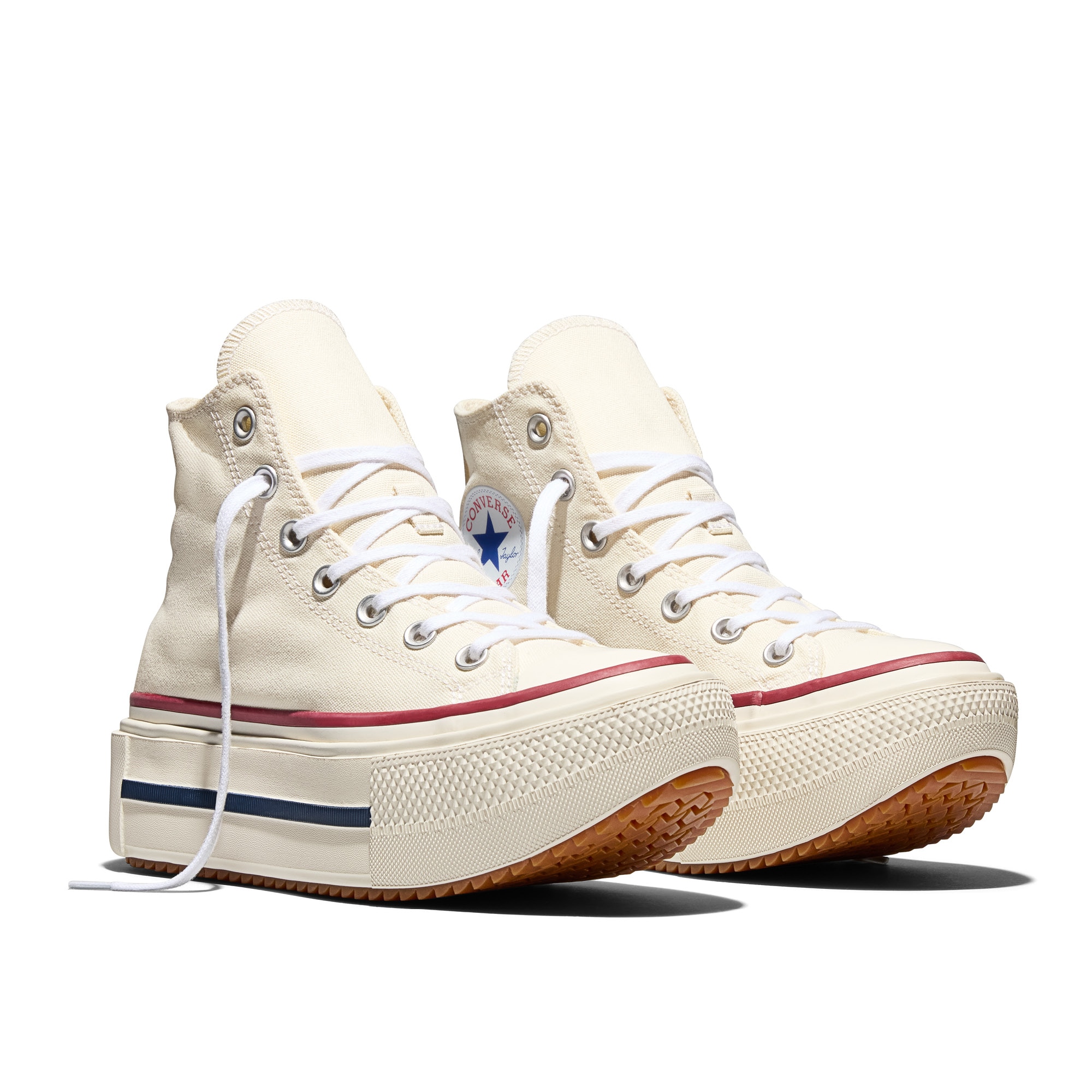Sapatilhas Casual Chuck Taylor All Star Lift Double Stack Seasonal Color Converse Branco-marfim-5