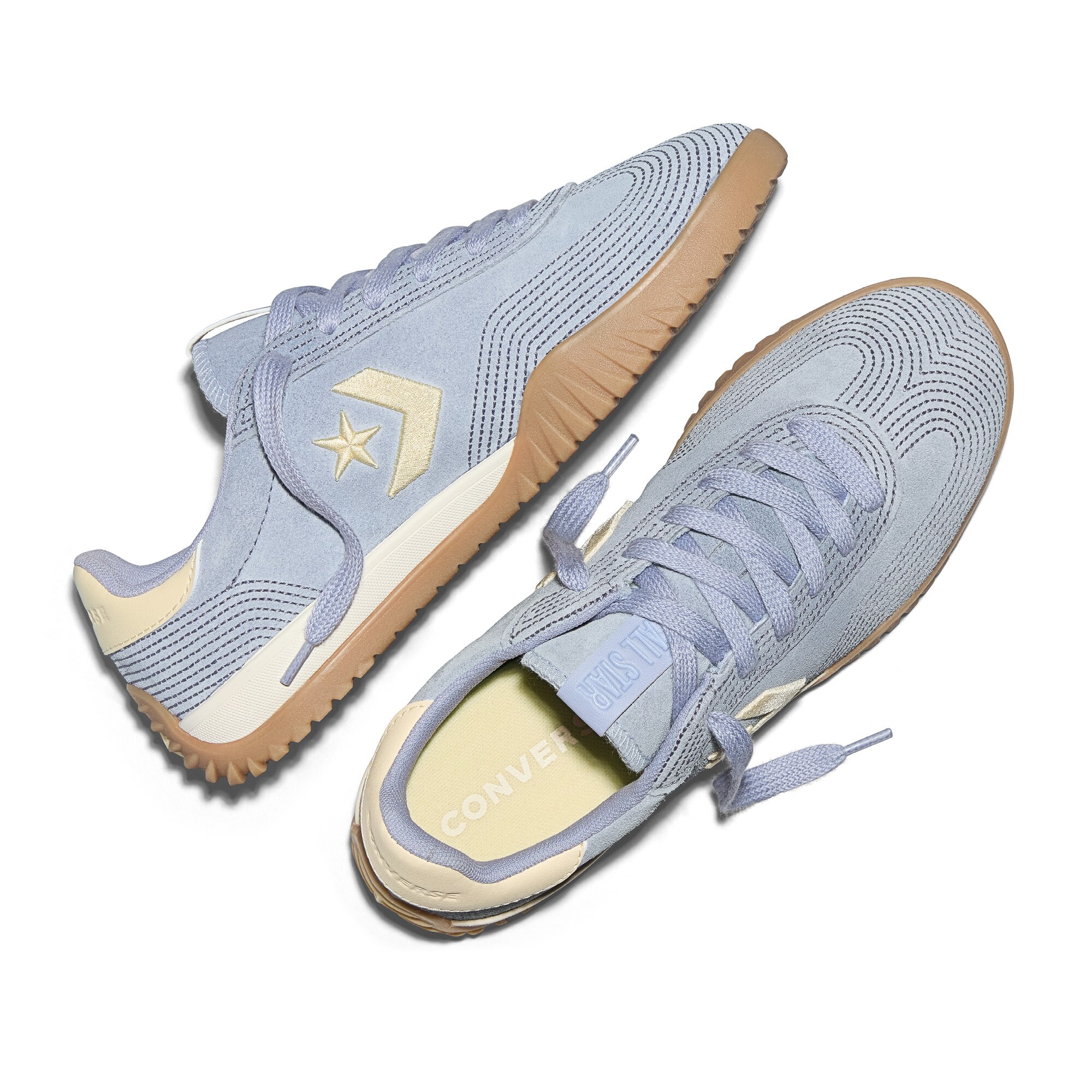 Sapatilhas Casual Run Star Trainer Stitched Suede Converse Azul-celeste-5