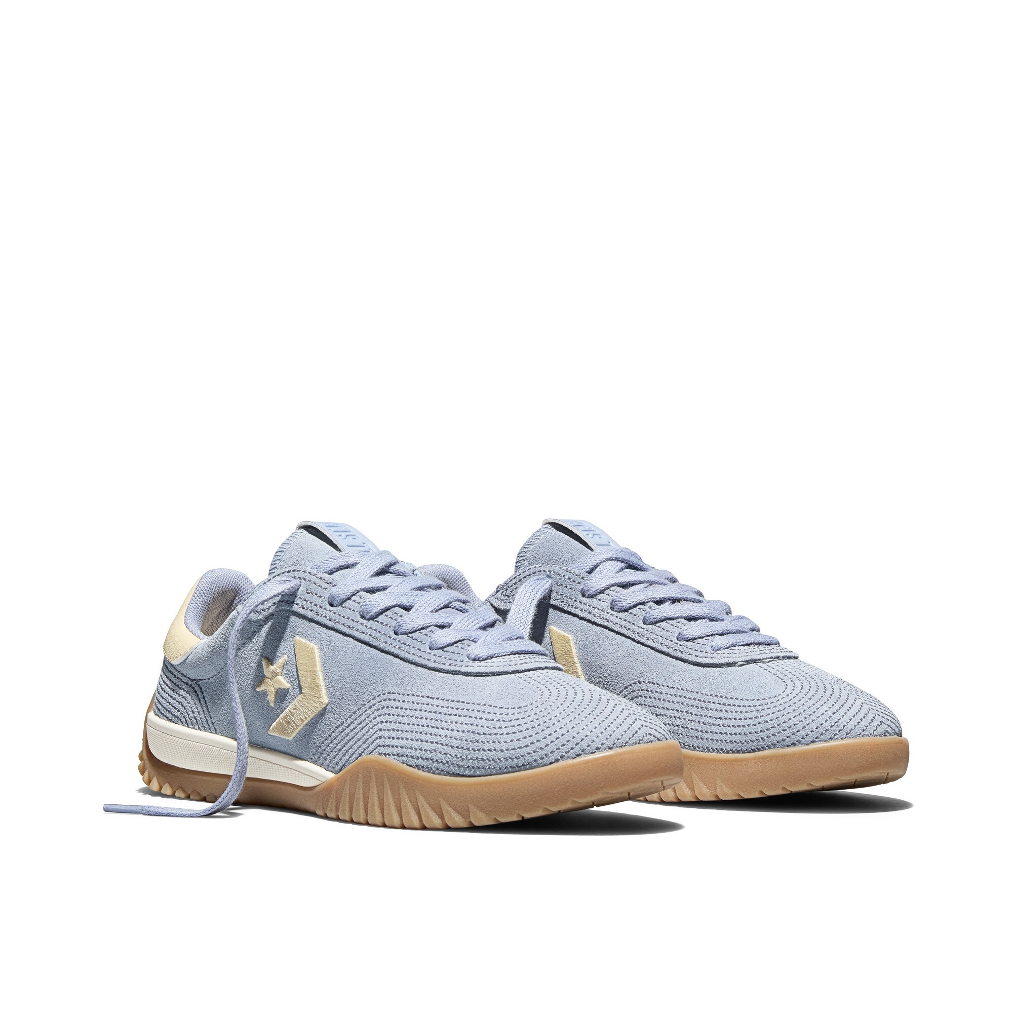 Sapatilhas Casual Run Star Trainer Stitched Suede Converse Azul-celeste-9