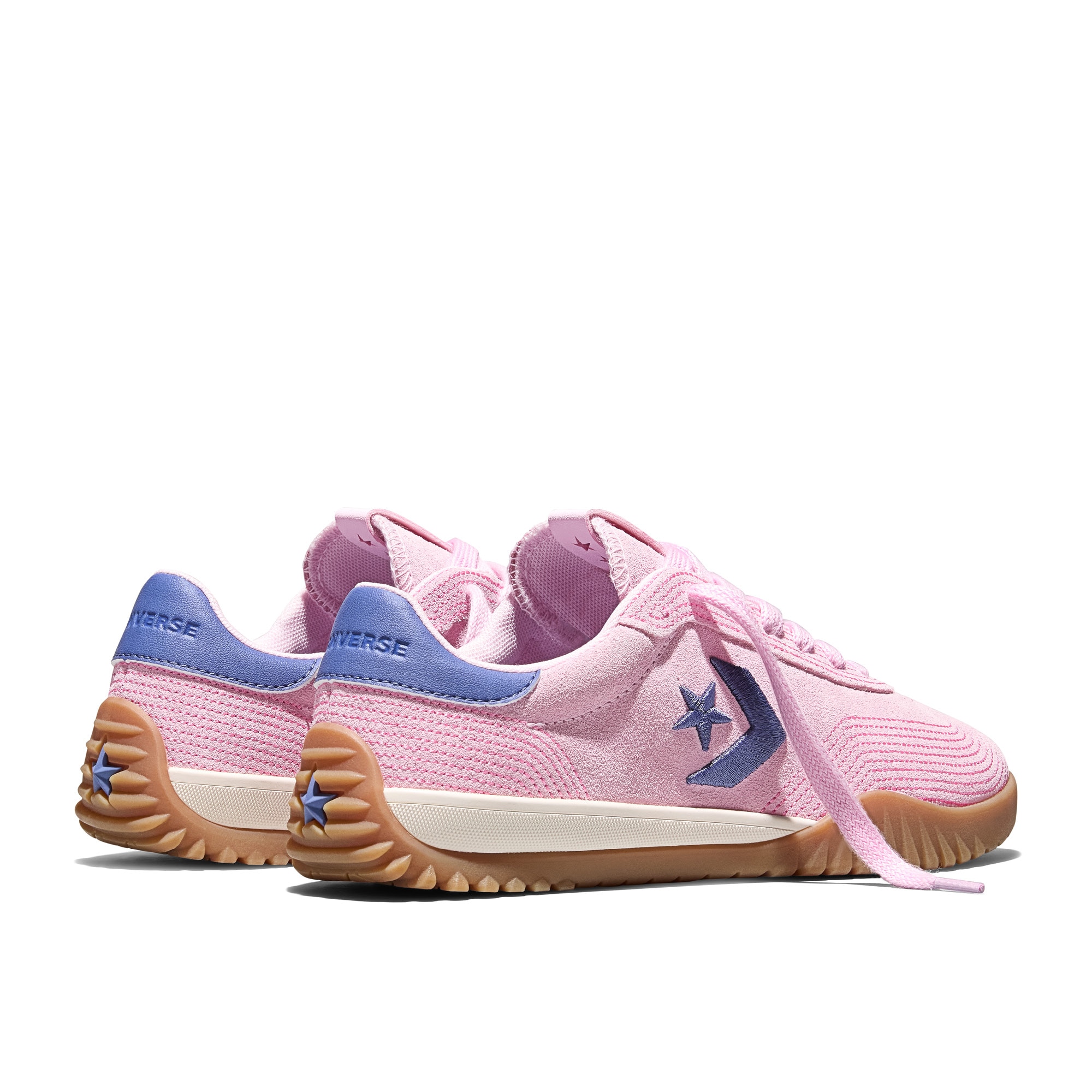 Sapatilhas Casual Run Star Trainer Stitched Suede Converse Rosa-5