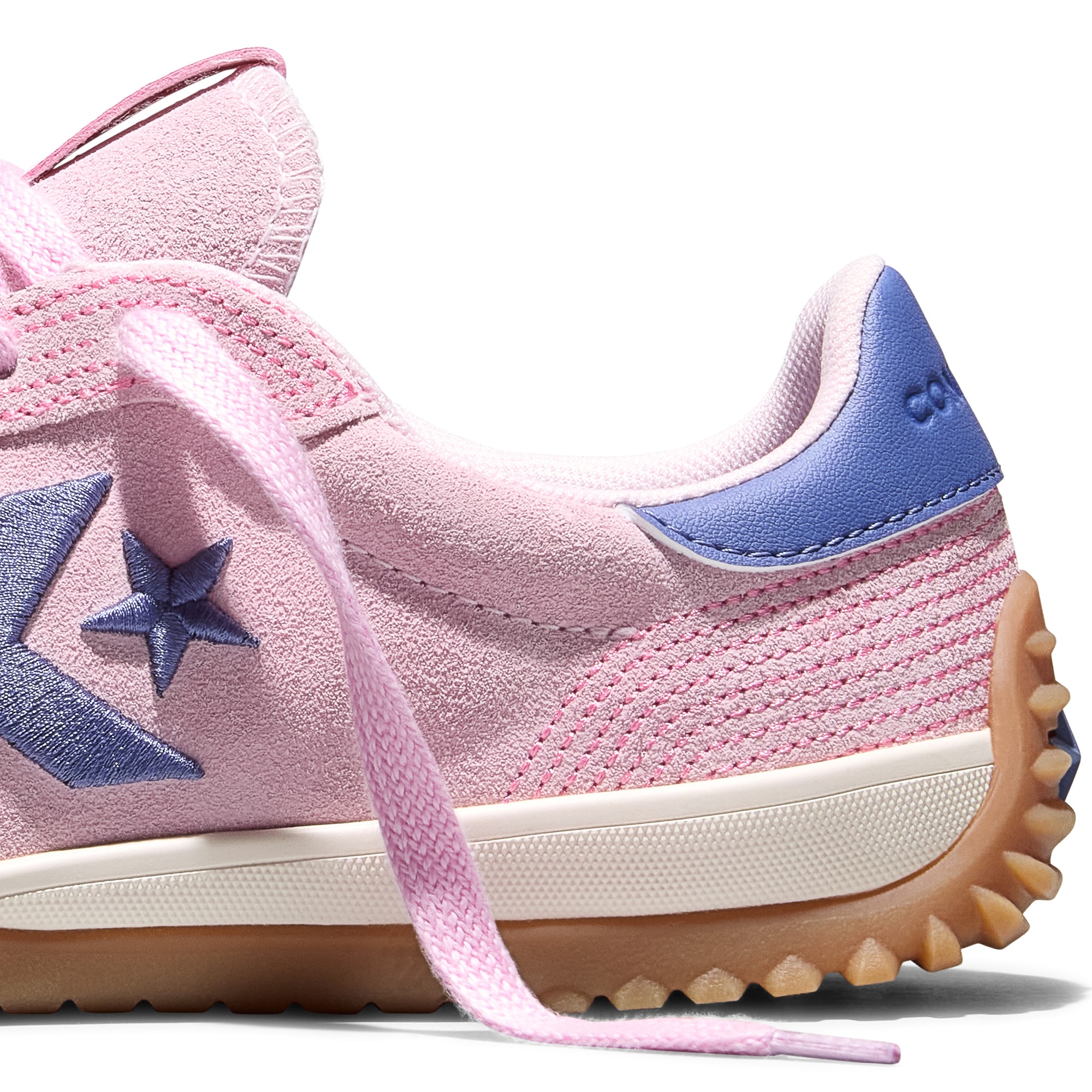 Sapatilhas Casual Run Star Trainer Stitched Suede Converse Rosa-6
