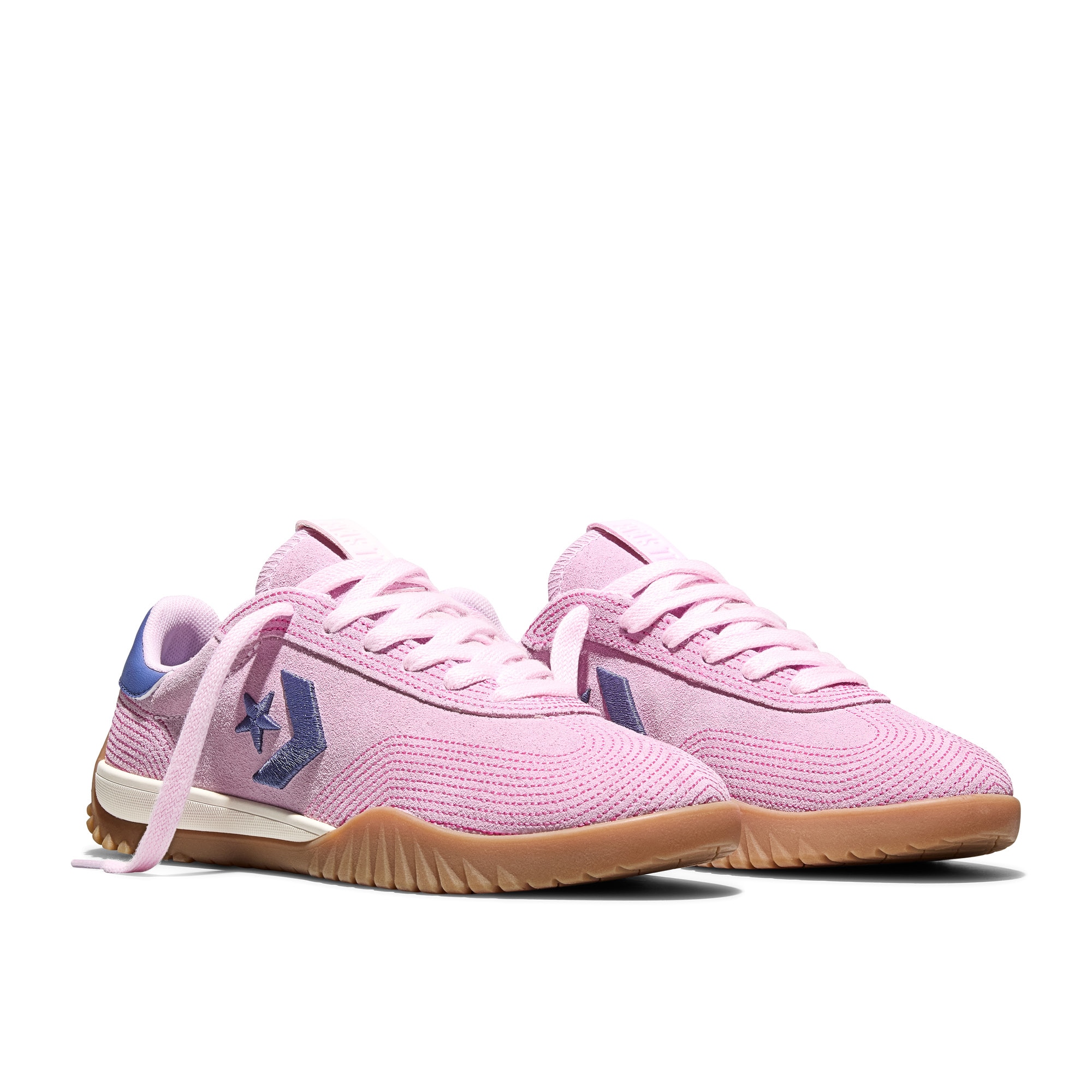 Sapatilhas Casual Run Star Trainer Stitched Suede Converse Rosa-8
