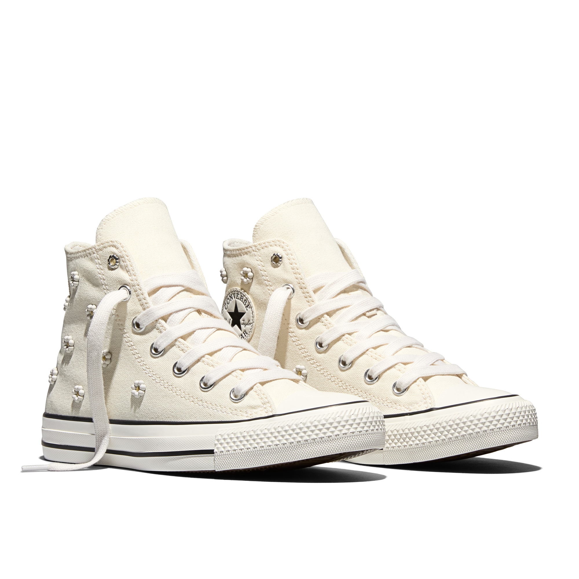 Sapatilhas Casual Chuck Taylor All Star Beaded Converse Infantil Branco-5