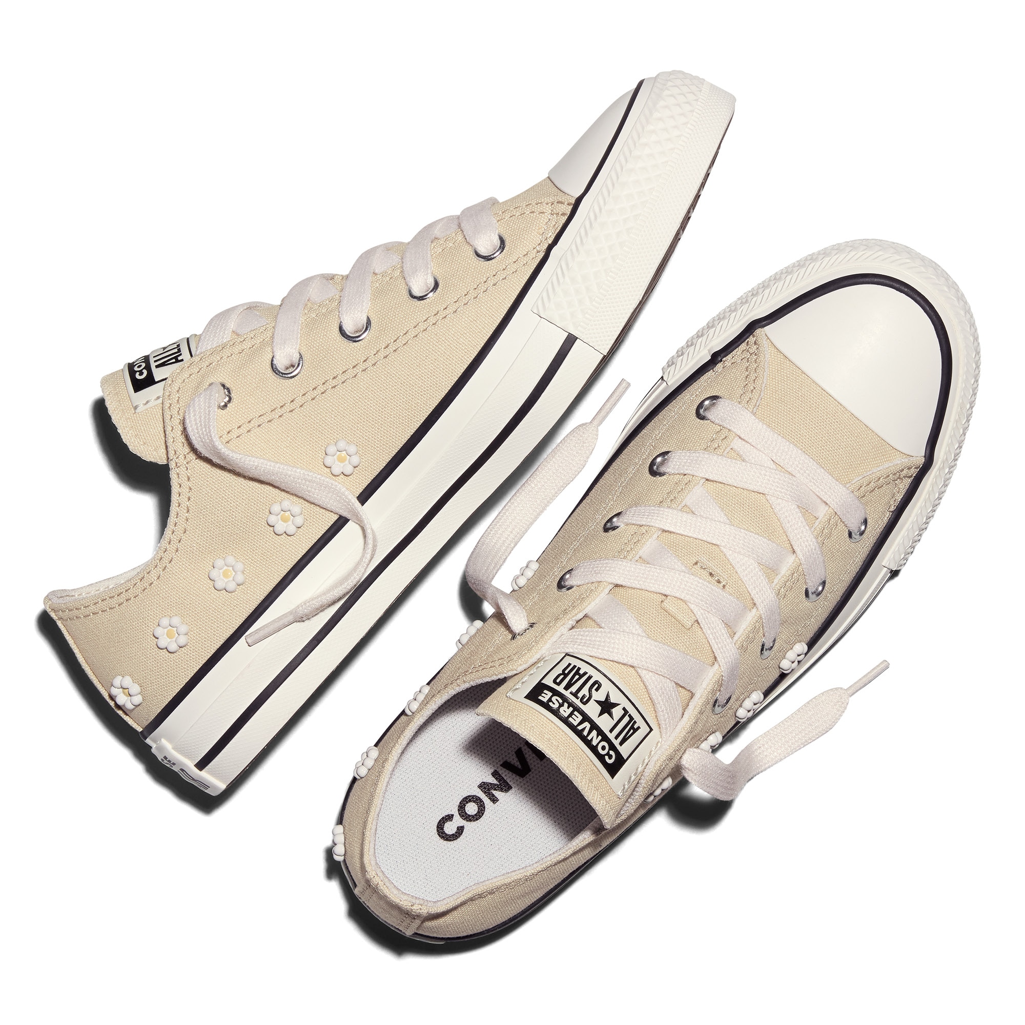 Sapatilhas Casual Chuck Taylor All Star Beaded Converse Infantil Branco-2