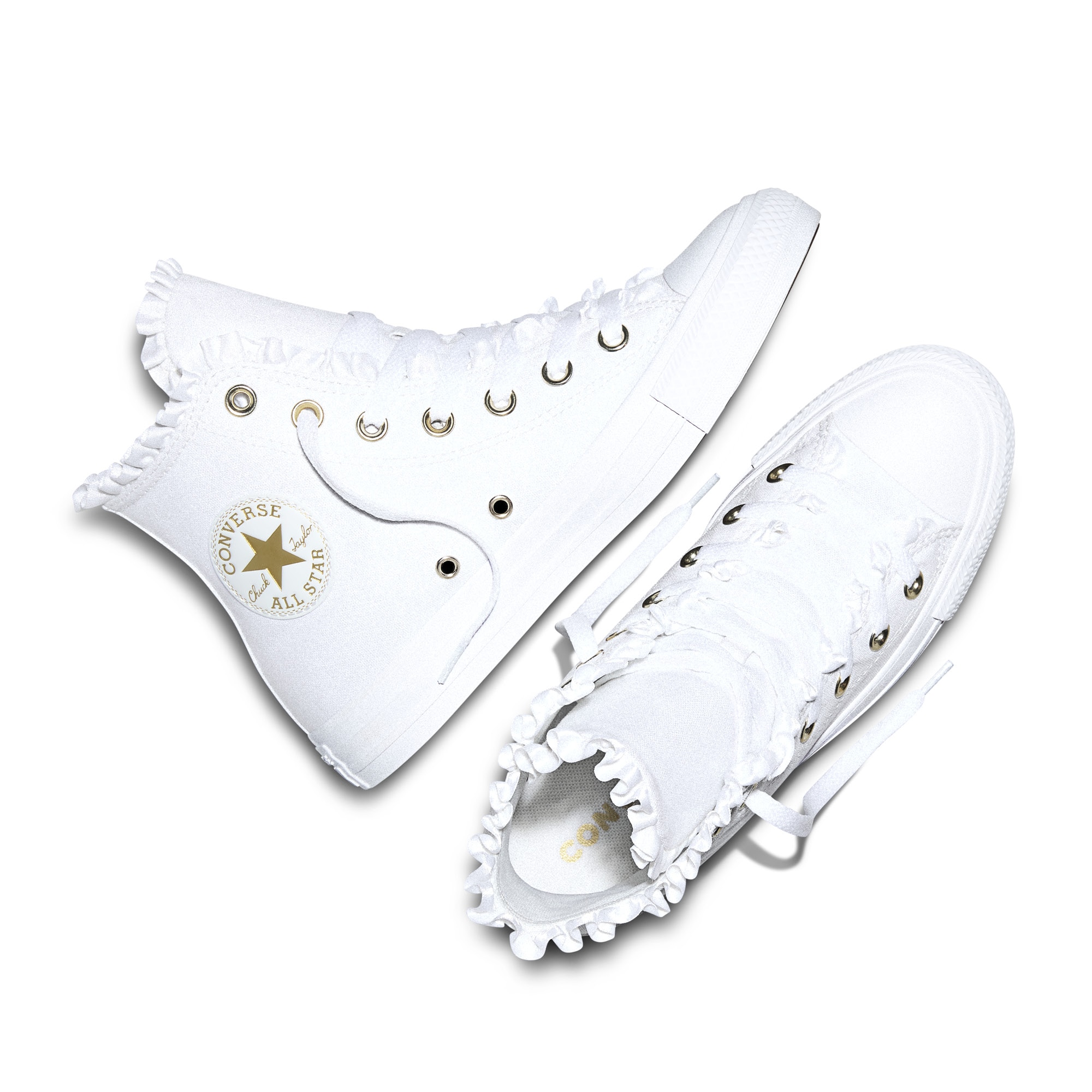 Sapatilhas Casual Chuck Taylor Frill Converse Branco-4