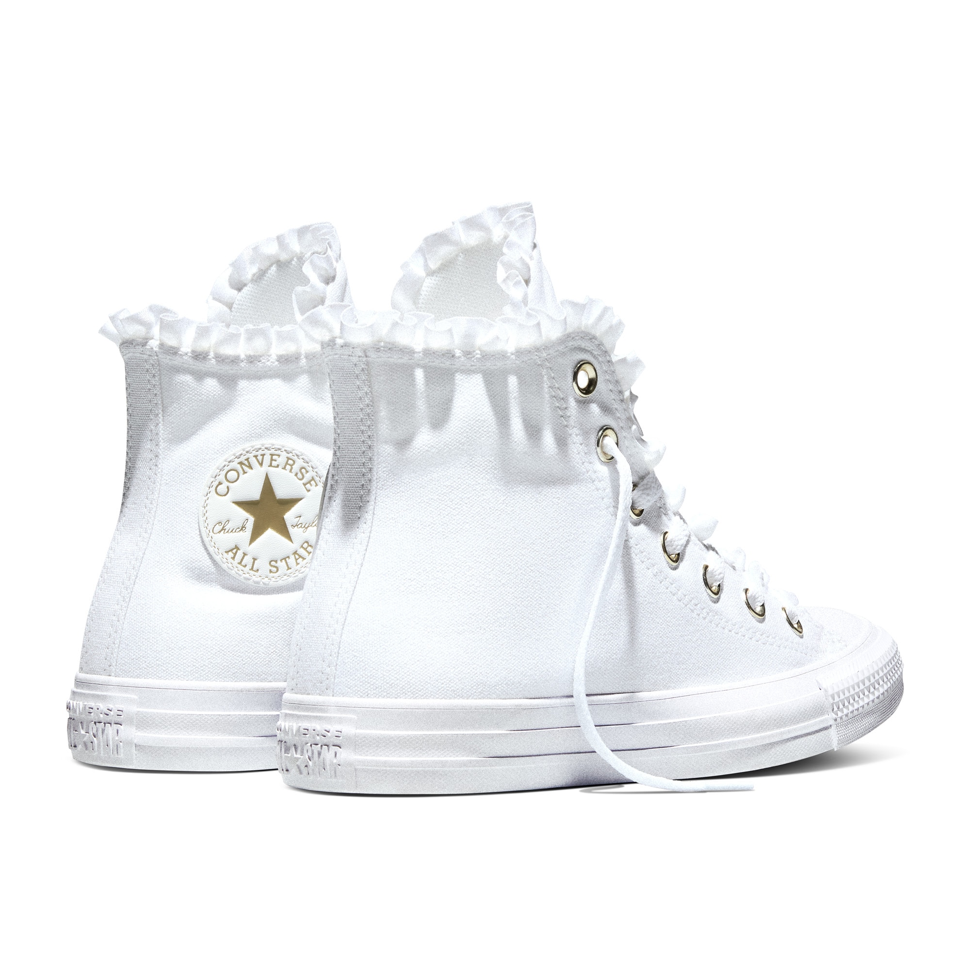 Sapatilhas Casual Chuck Taylor Frill Converse Branco-6