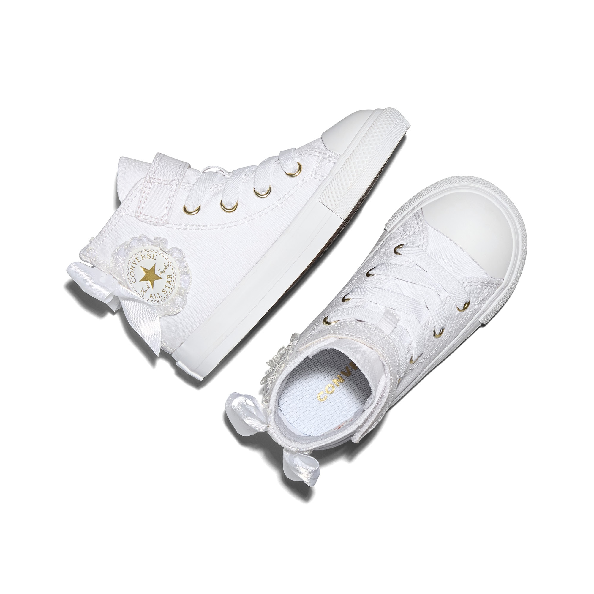 Sapatilhas Casual de Bebés Chuck Taylor All Star 1v Bow Converse Branco-4