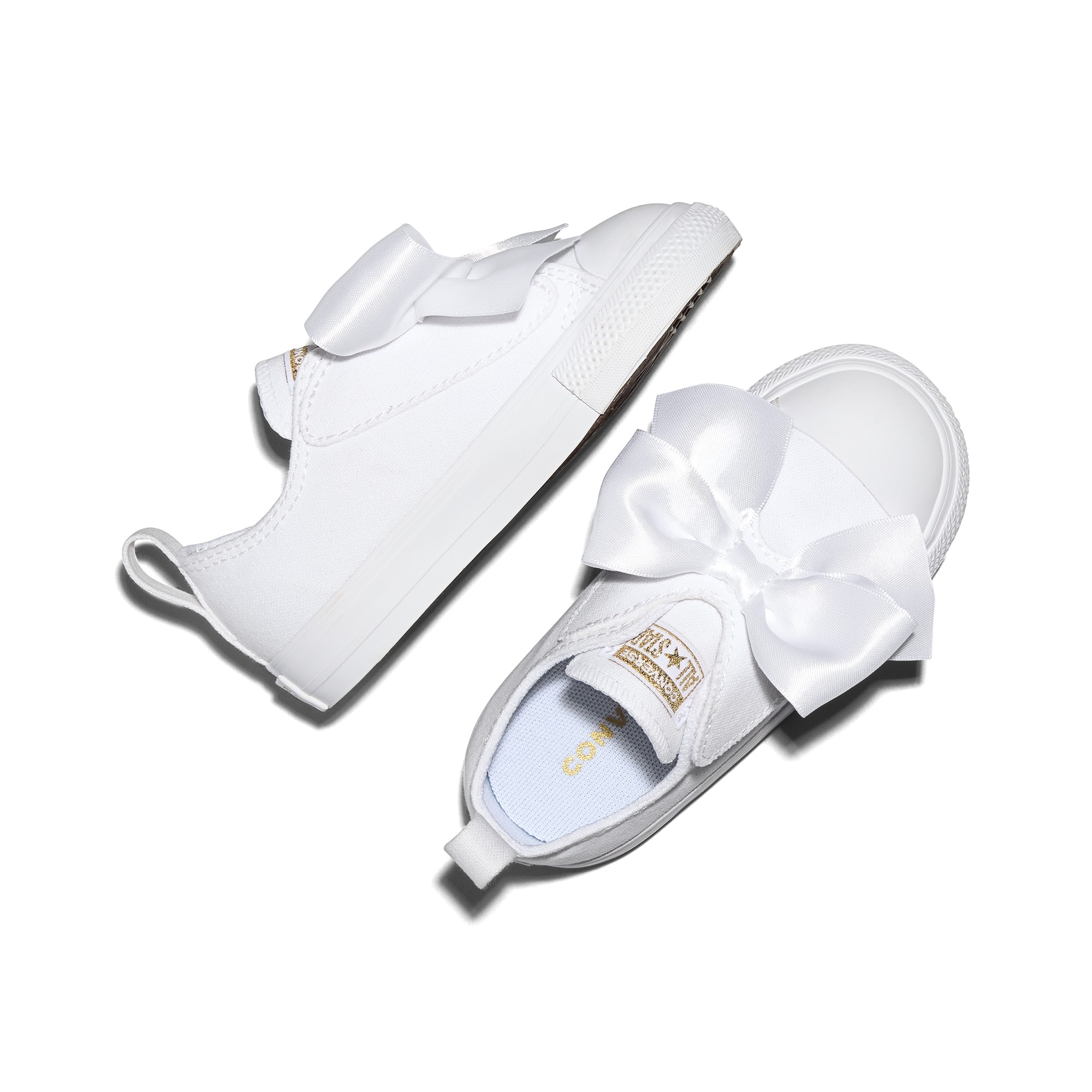 Sapatilhas Casual para Bebés Chuck Taylor All Star One Strap Bow Converse Branco-4