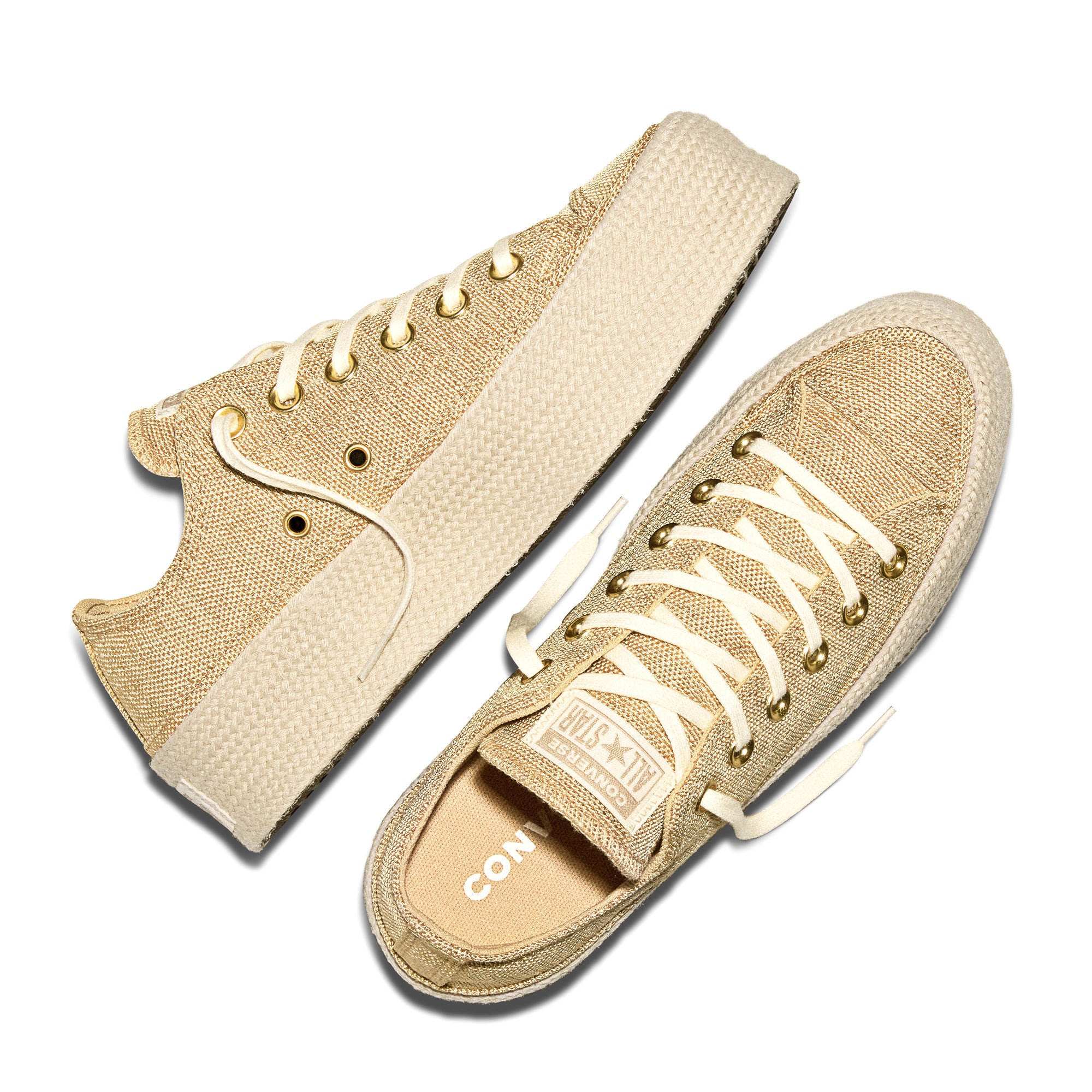 Sapatilhas Casual Chuck Taylor All Star Lift Espadrille Converse Castanho-claro-3