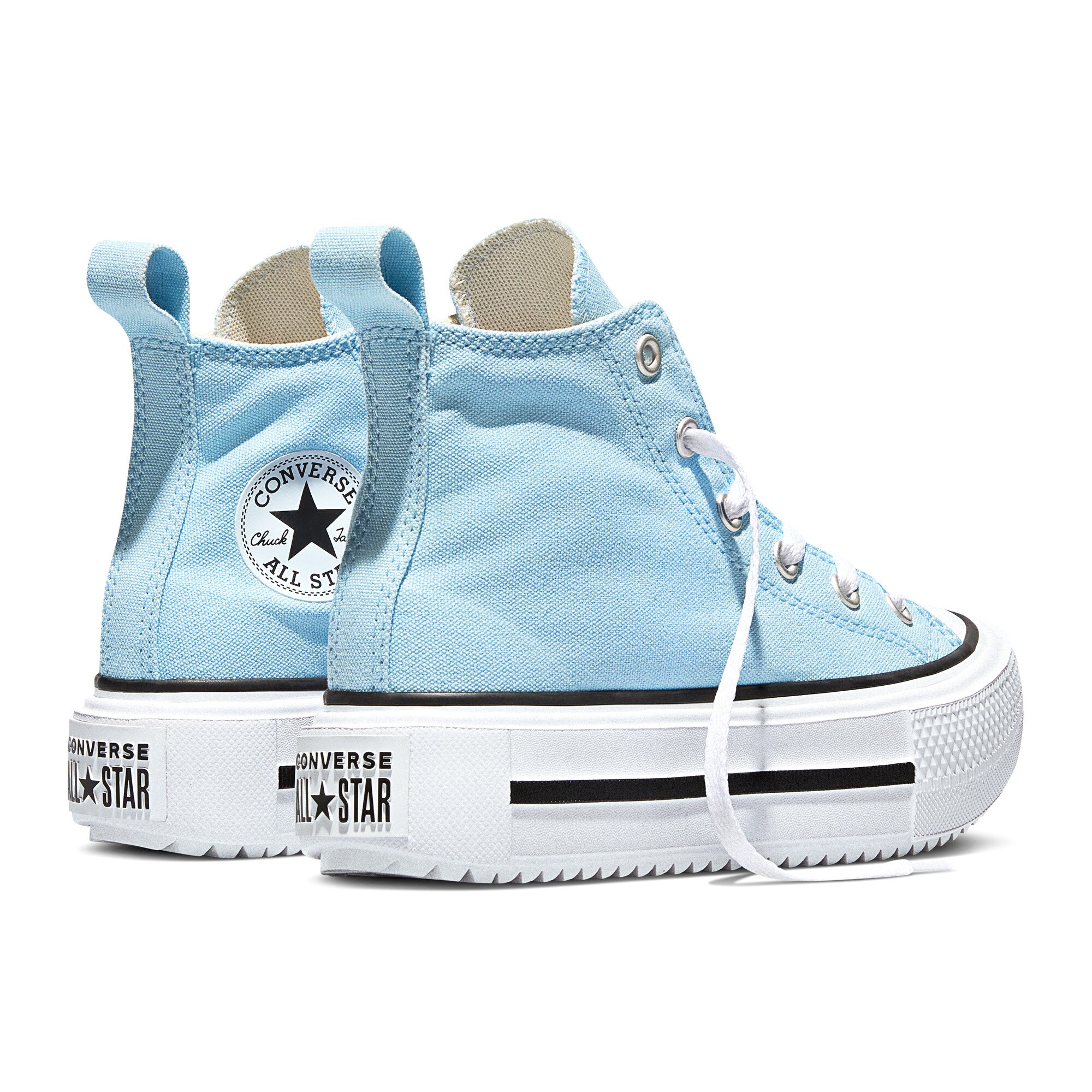 Sapatilhas Casual Chuck Taylor All Star Lift Double Stack Seasonal Color Converse Azul-celeste-6