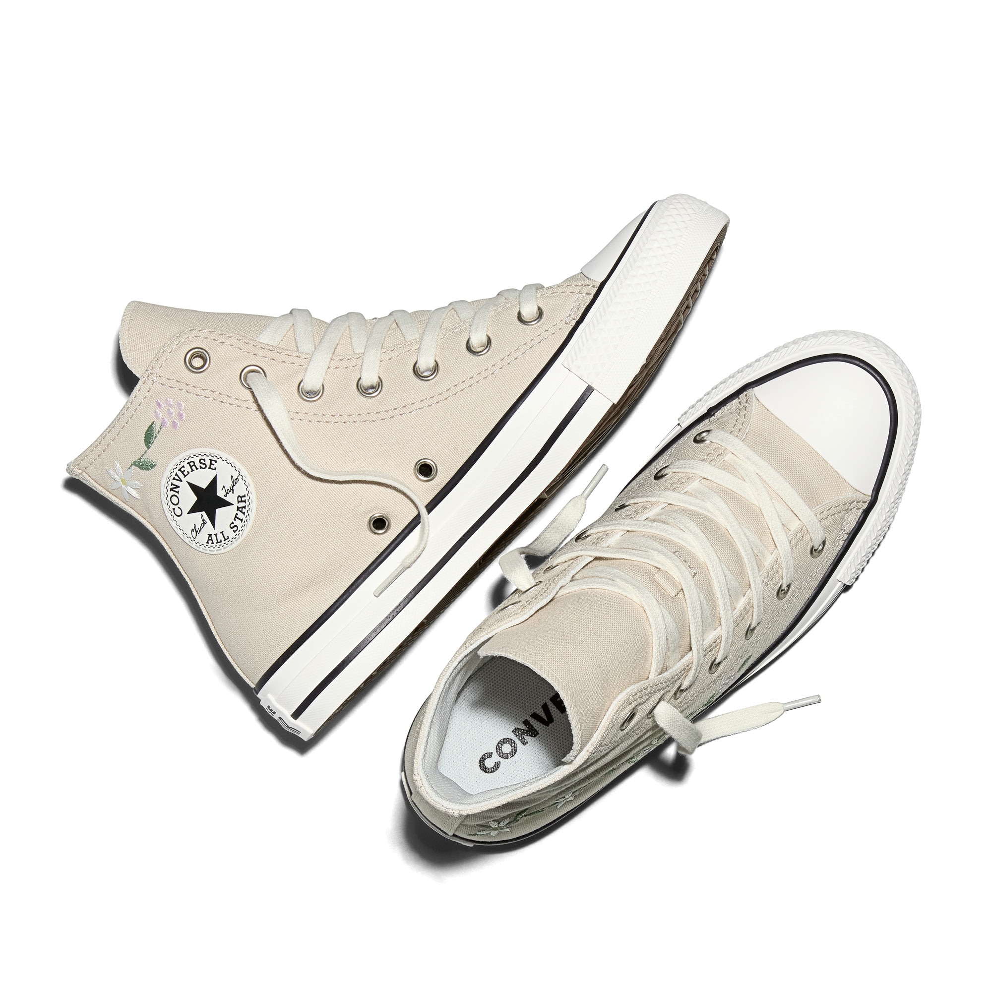 Sapatilhas Casual Infantil Chuck Taylor All Star Blooming Flowers Converse Natural-4