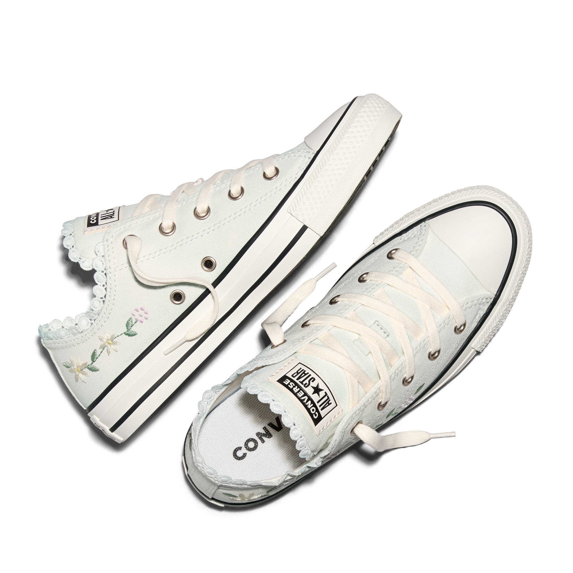 Sapatilhas Casual Infantil Chuck Taylor All Star Blooming Flowers Converse Branco-3
