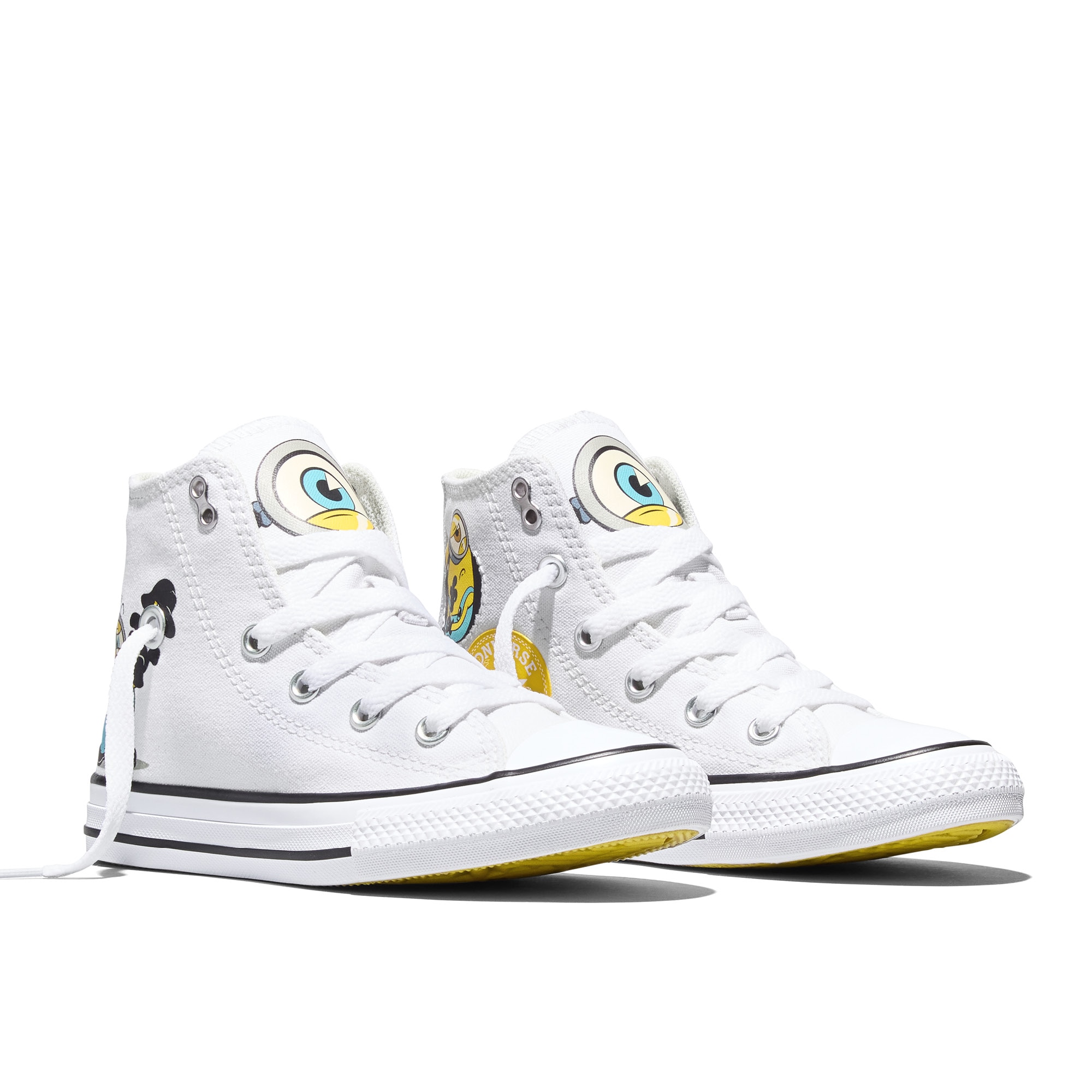 Sapatilhas Casual Infantil Chuck Taylor All Star Minions Converse Branco-5