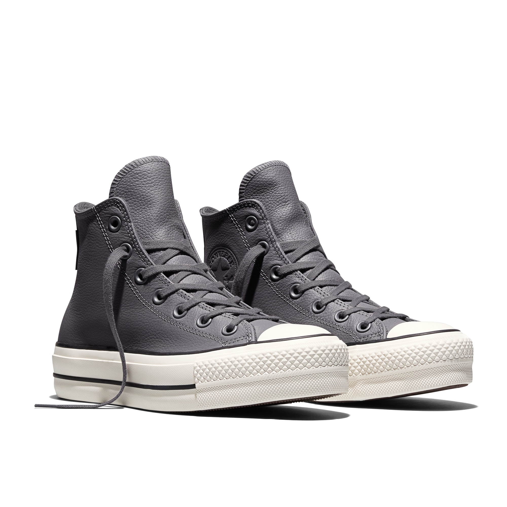 Sapatilhas Casual Chuck Taylor All Star Lift Protect Pele Converse Cinzento-escuro-4