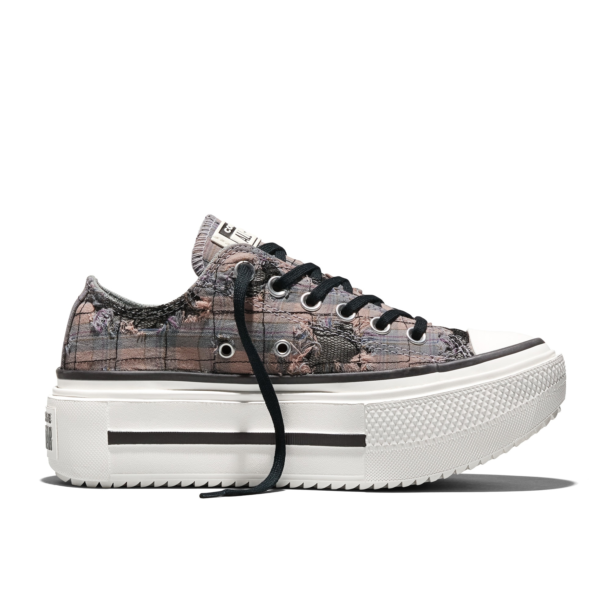 Imagem 0 de Sapatilhas Casual Chuck Taylor All Star Lift Double Stack Plaid Lace Material Converse