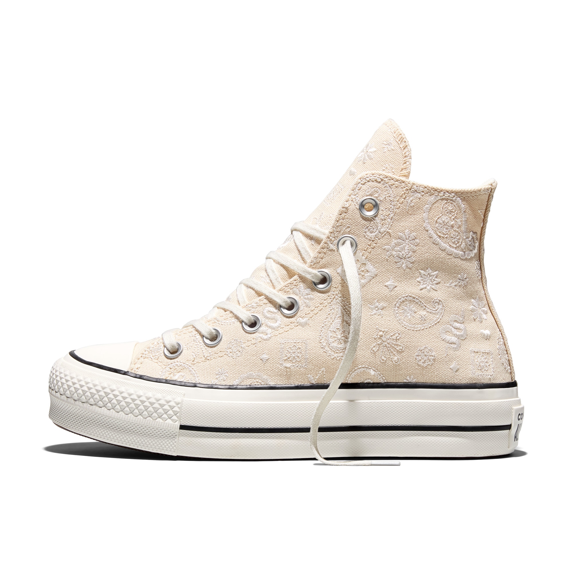 Sapatilhas Casual Chuck Taylor All Star Lift Elevated Paisley Converse Natural-2
