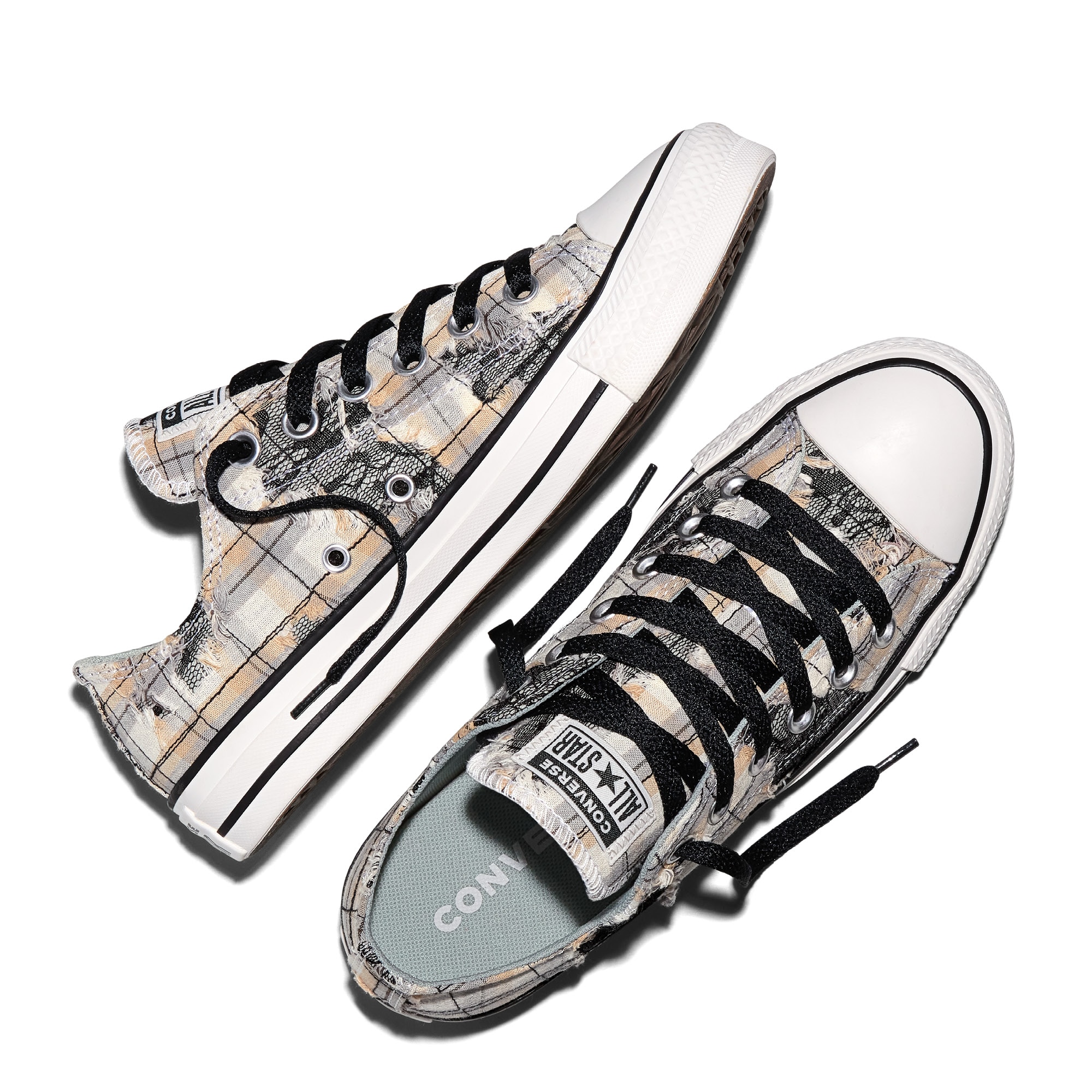 Sapatilhas Casual Chuck Taylor All Star Plaid Lace Material Converse Estampado-3