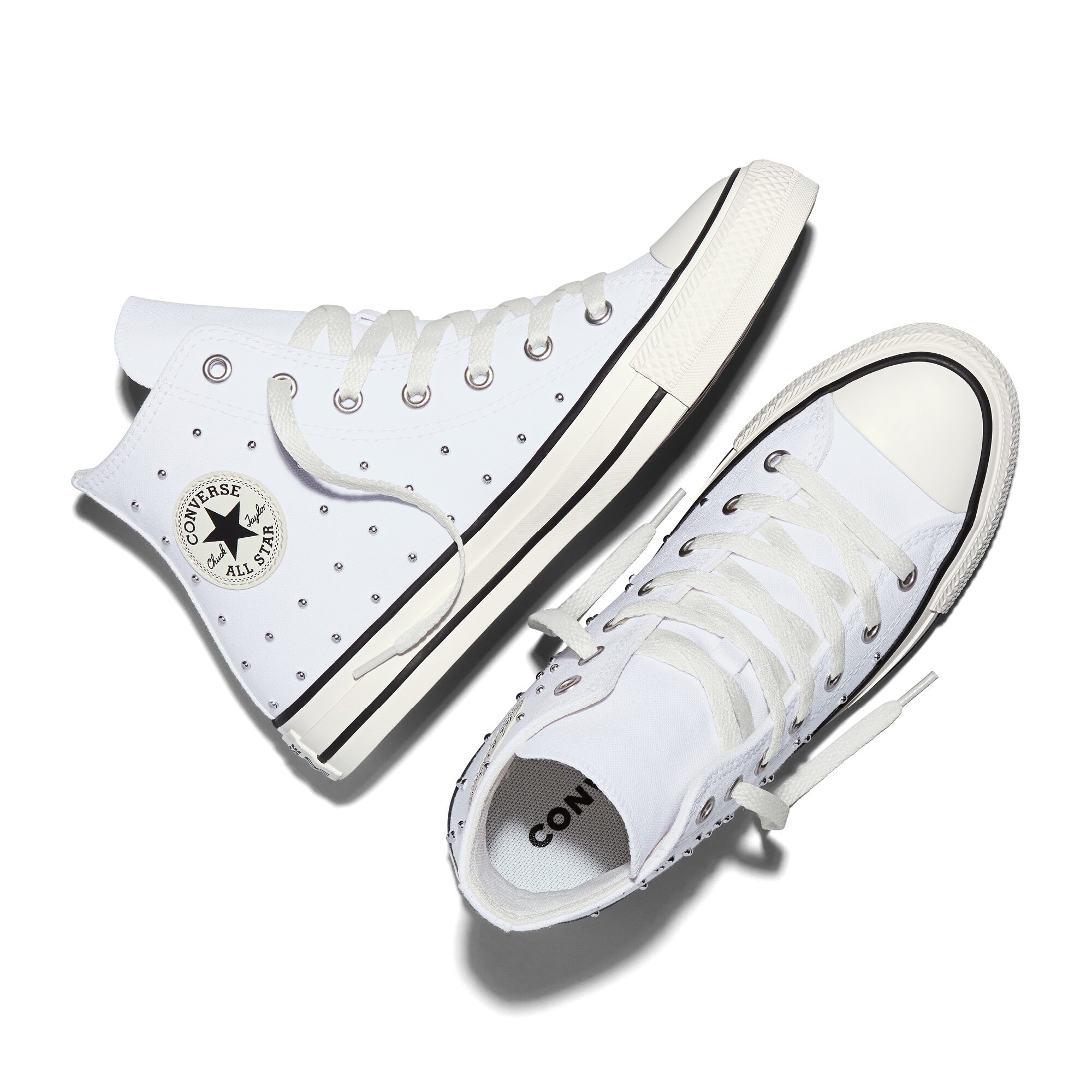 Sapatilhas Casual Infantil Chuck Taylor All Star Soft Goth Converse Branco-2