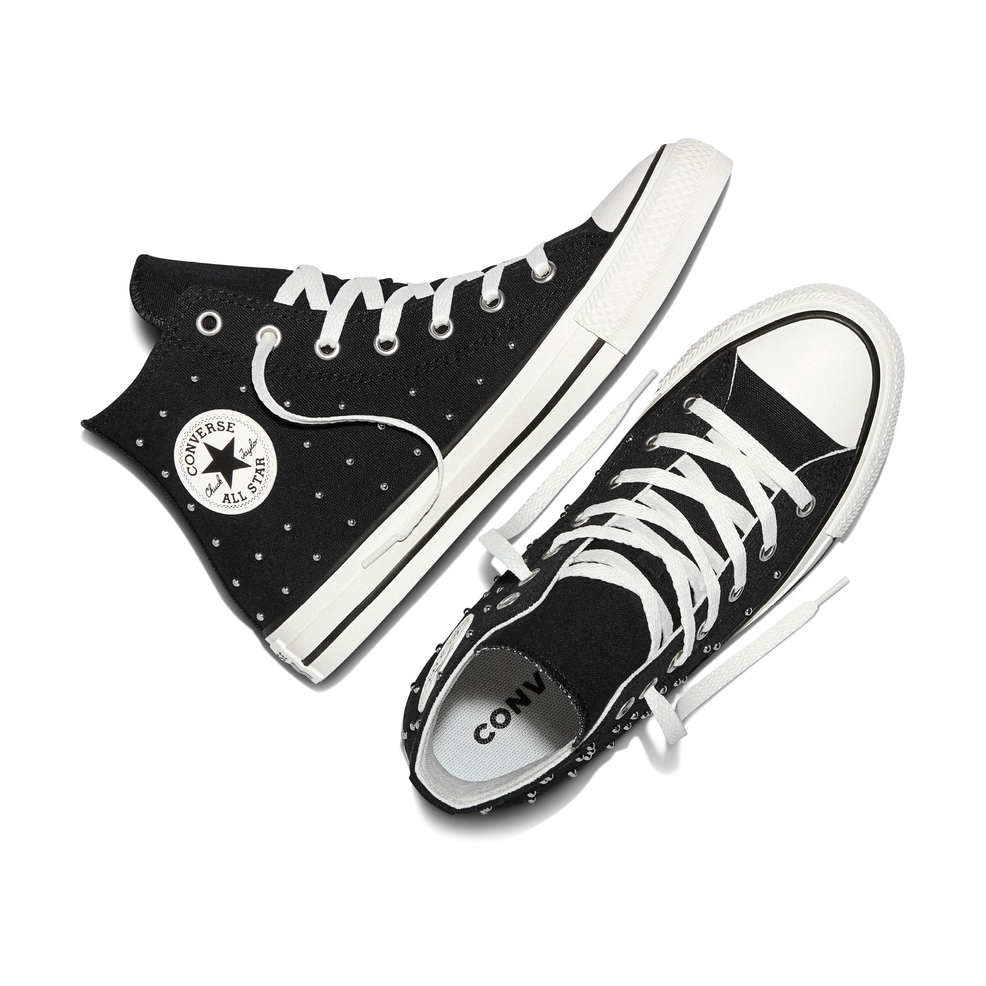 Sapatilhas Casual Infantil Chuck Taylor All Star Soft Goth Converse Preto-3