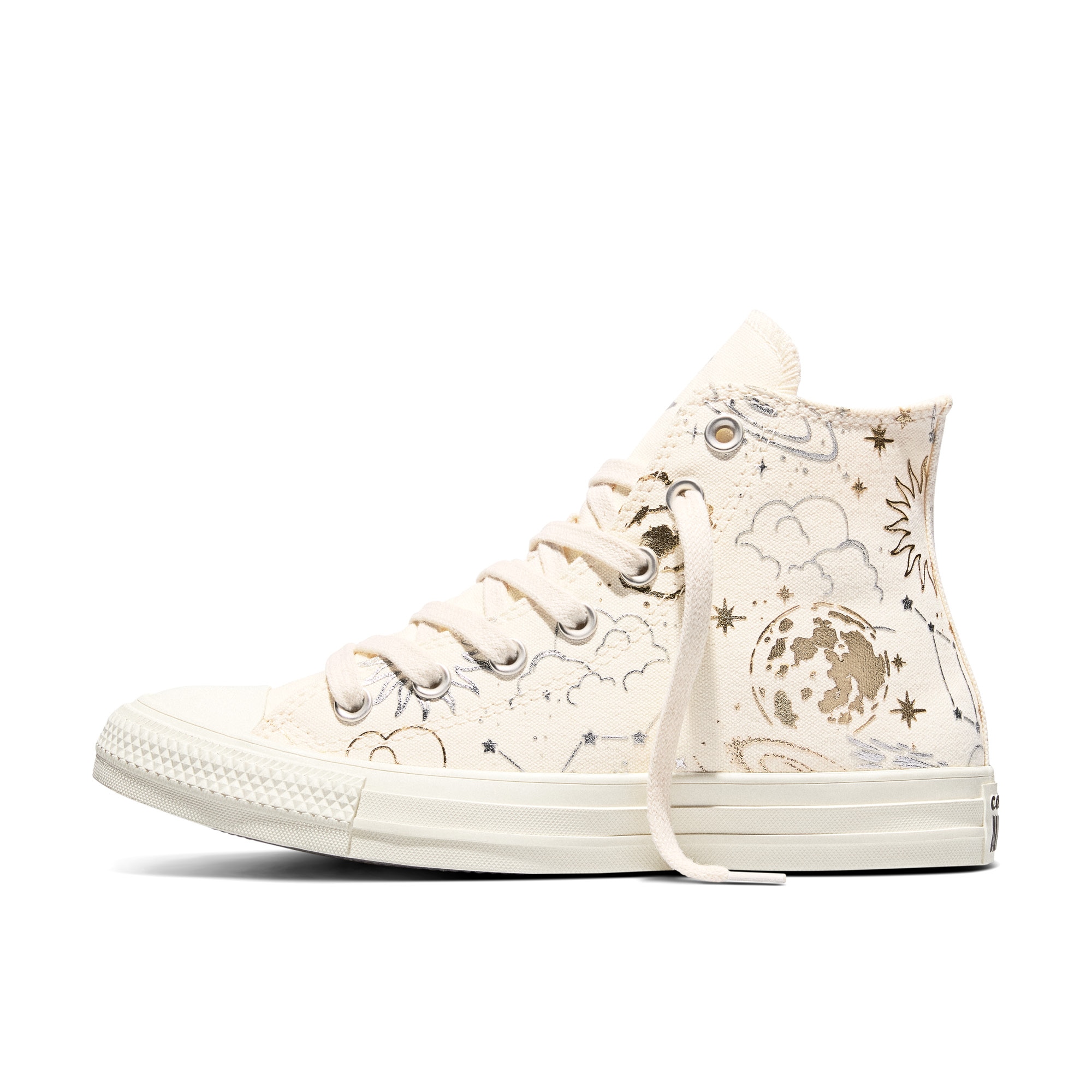 Sapatilhas Casual Chuck Taylor All Star Cosmic Converse Branco-marfim-2