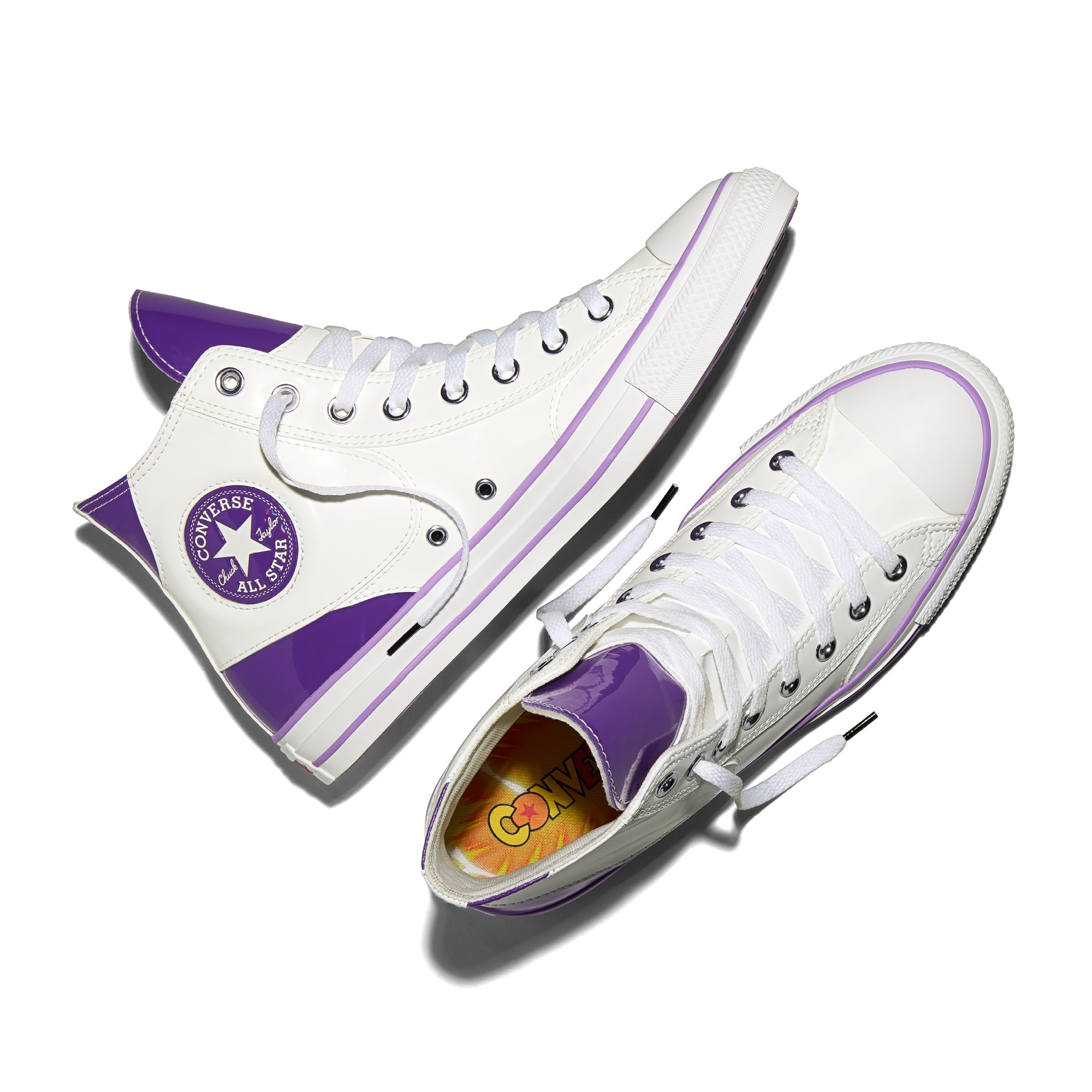 Sapatilhas Casual Chuck Taylor All Star X Dragon Ball Z Frieza Converse Branco/Roxo-3