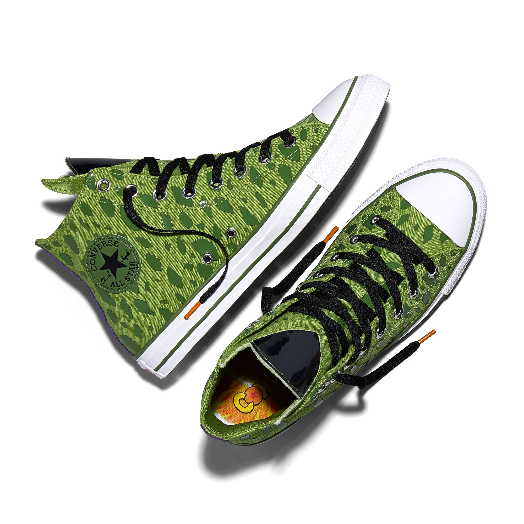 Sapatilhas Casuais Unissexo Chuck Taylor All Star X Dragon Ball Z Cell Converse Verde-3