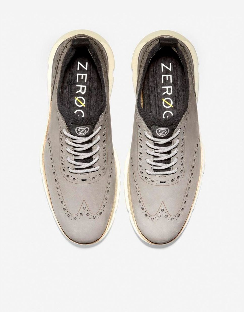 Sapatos Oxford Confecionados em Pele com Botim Interno Stitchlite™ Cinzento-5