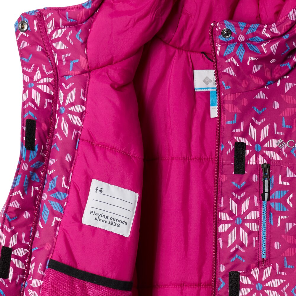 Casaco de esqui infantil Alpine Free Fall II Fúcsia-3