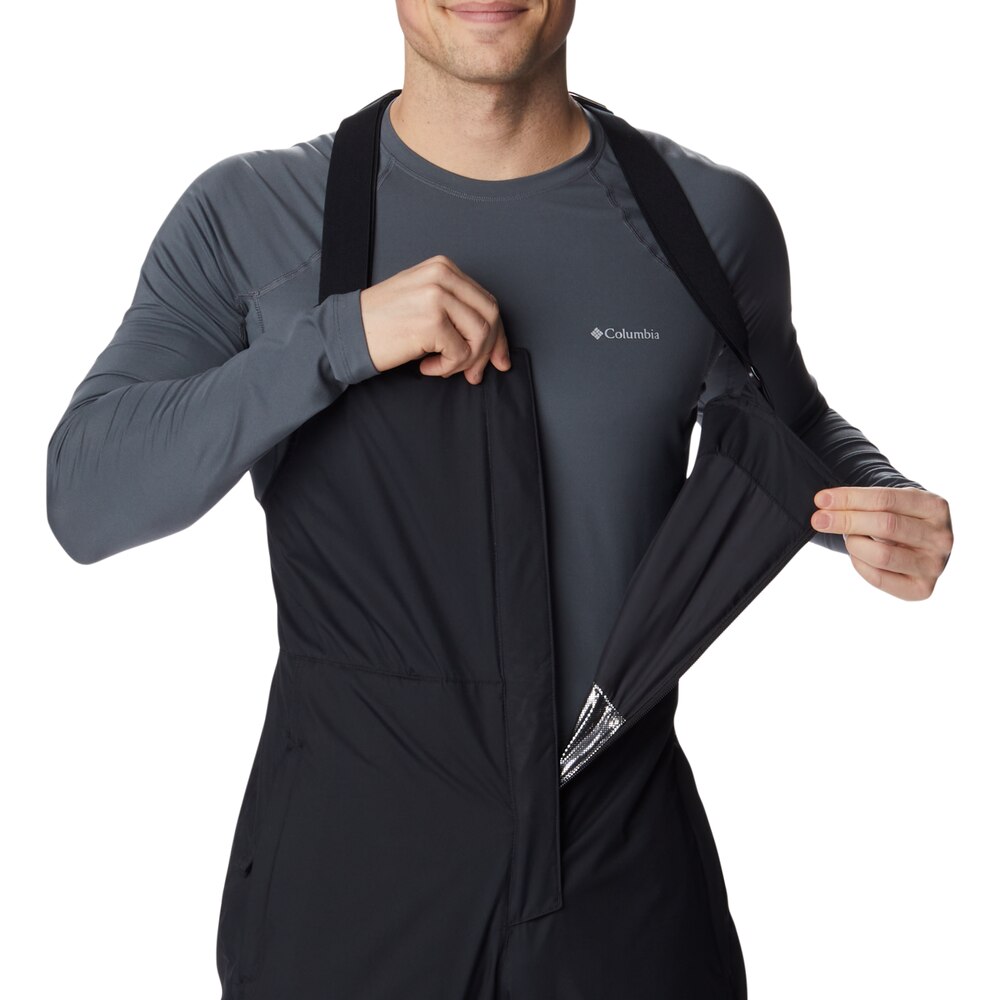 Calças jardineira de esqui para homem Iceventure Preto-5