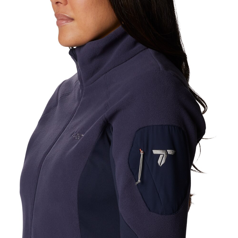 Camisola polar de mulher Titan Pass 2.0 Azul-marinho-4