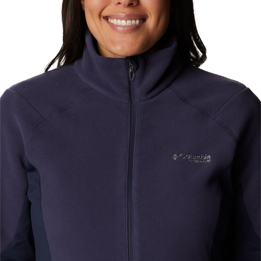 Camisola polar de mulher Titan Pass 2.0 Azul-marinho-2