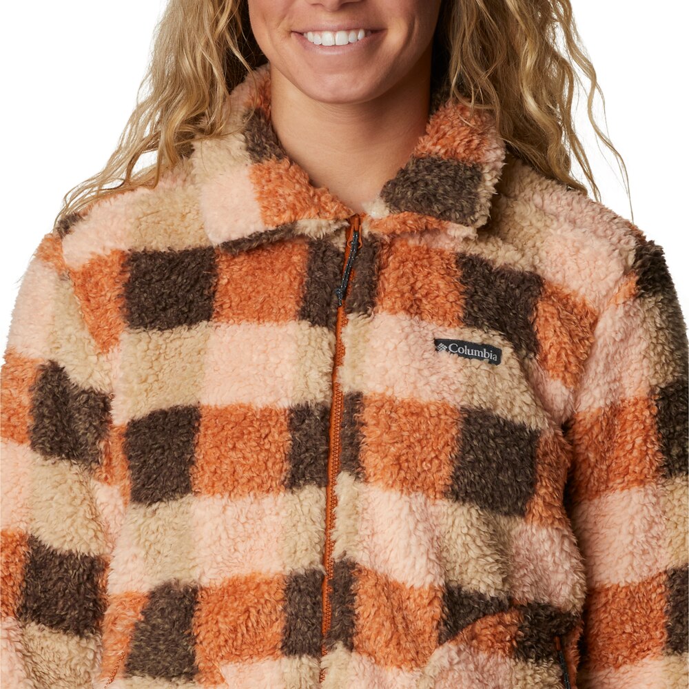 Camisola polar de mulher Winter Pass Laranja-5
