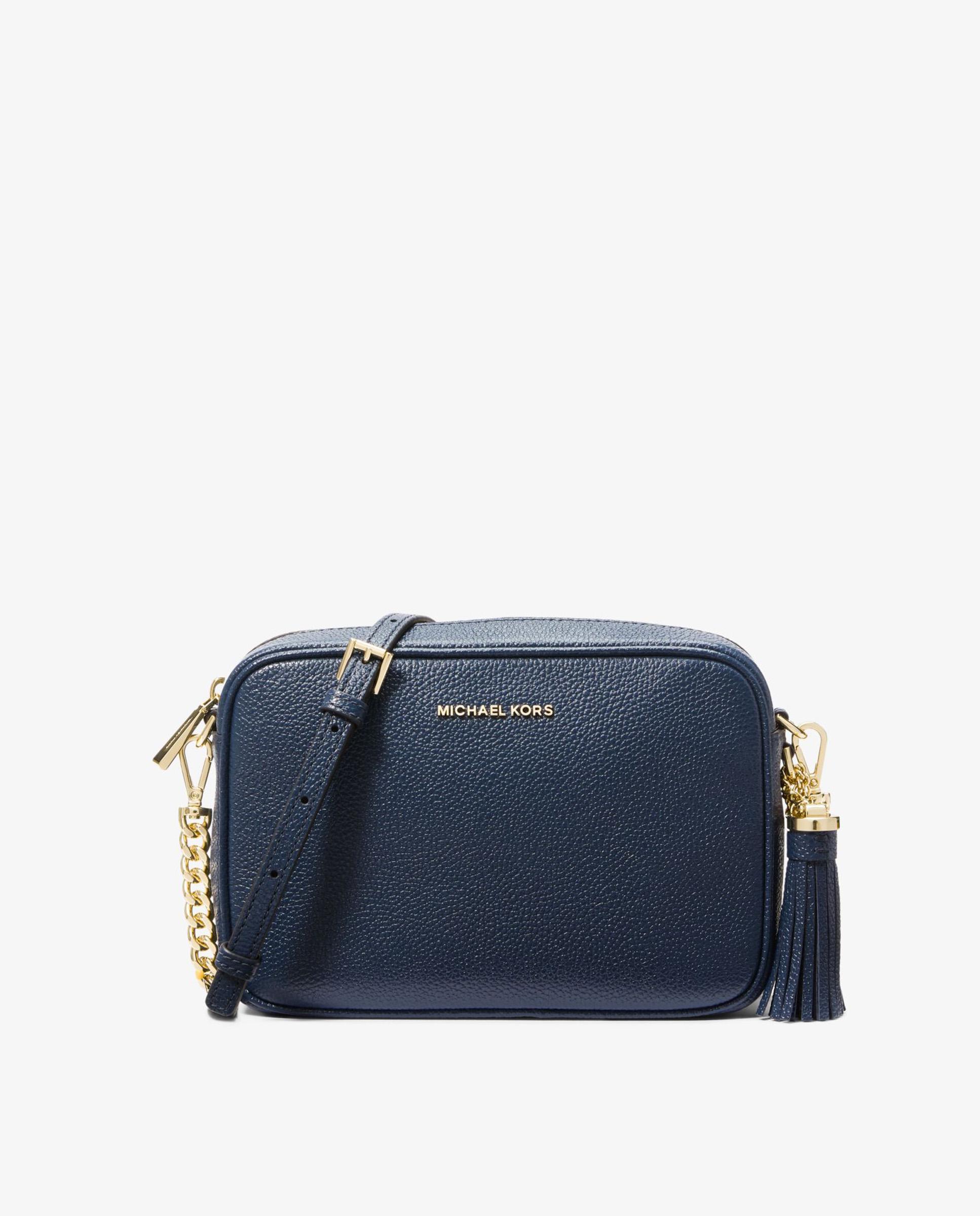 Imagem 0 de Mala a Tiracolo Ginny de Pele com Detalhe de Pompom