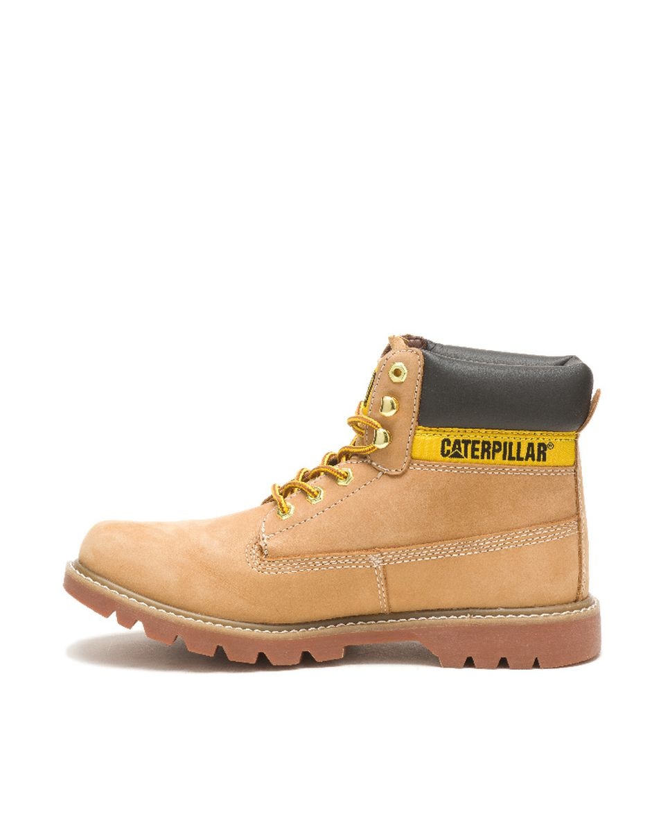 Botas Caterpillar de Adulto em Pele com Atacadores Amarelo / Preto-3