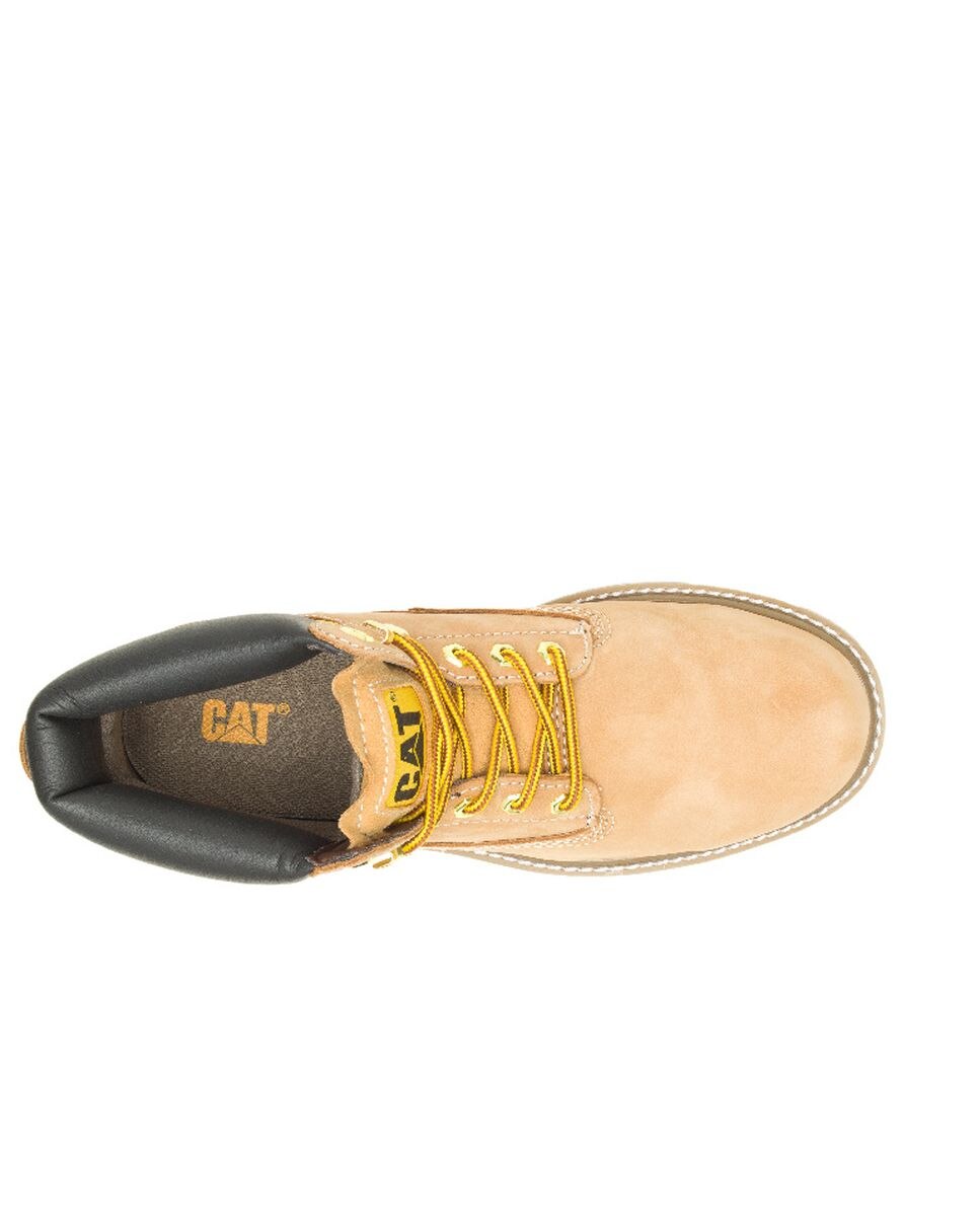 Botas Caterpillar de Adulto em Pele com Atacadores Amarelo / Preto-4