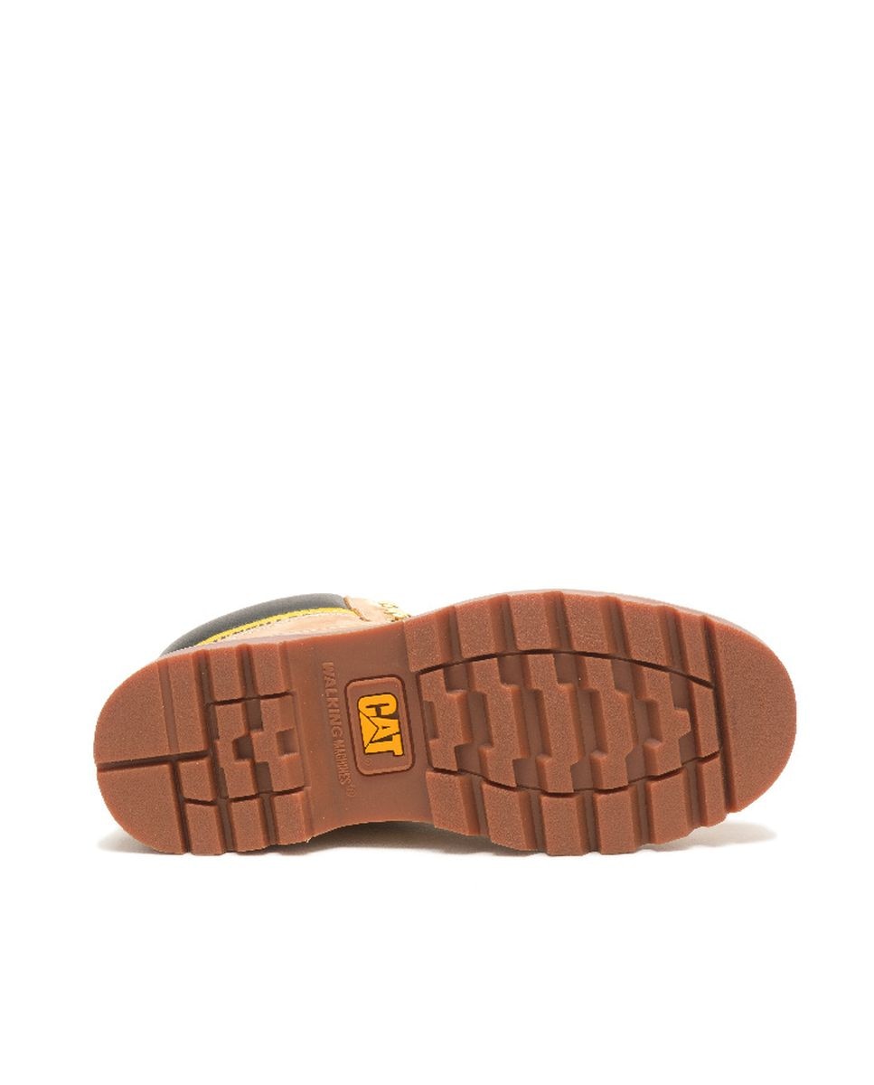 Botas Caterpillar de Adulto em Pele com Atacadores Amarelo / Preto-5