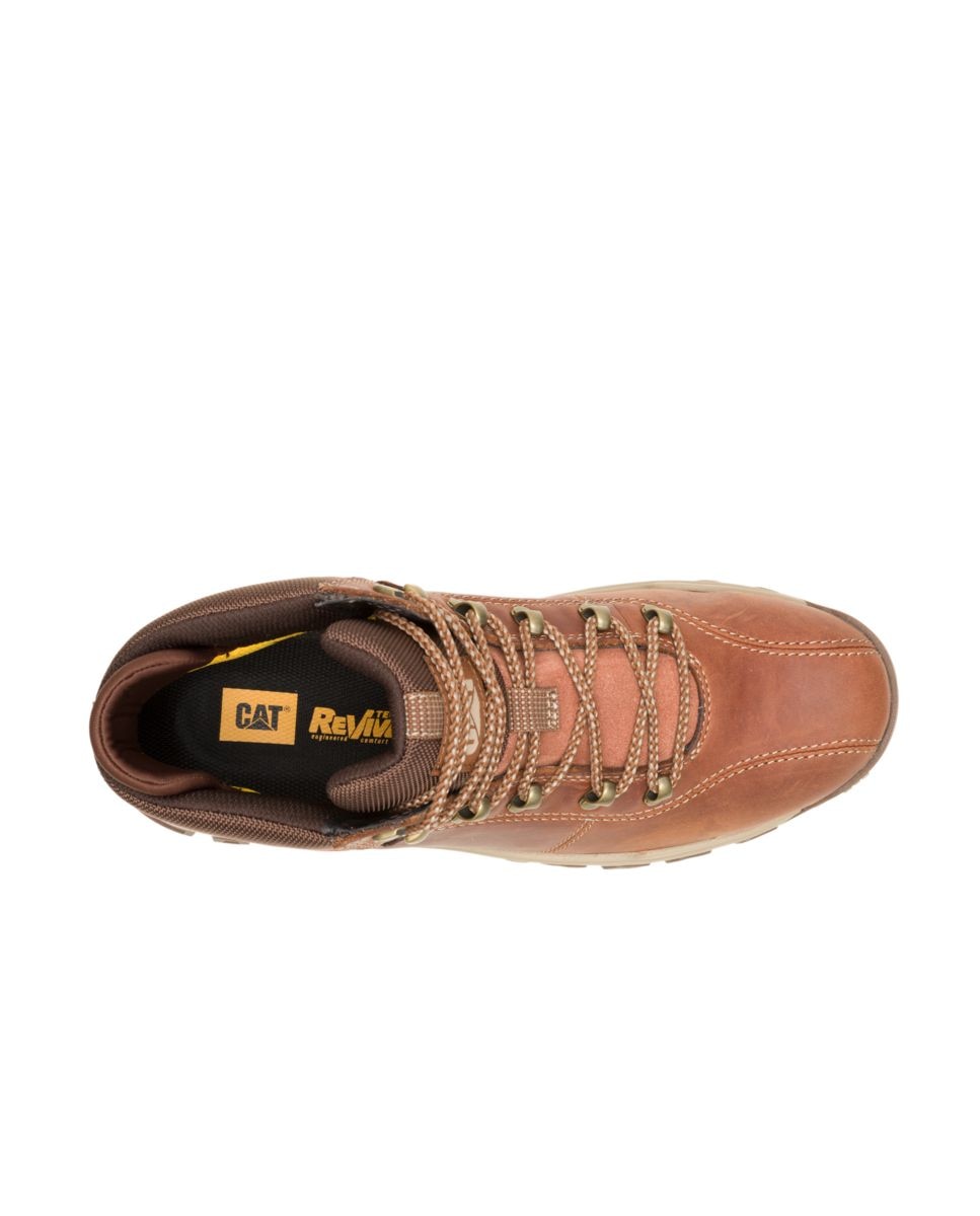 Botas de Pele Threshold Rebound Trek Castanho-4