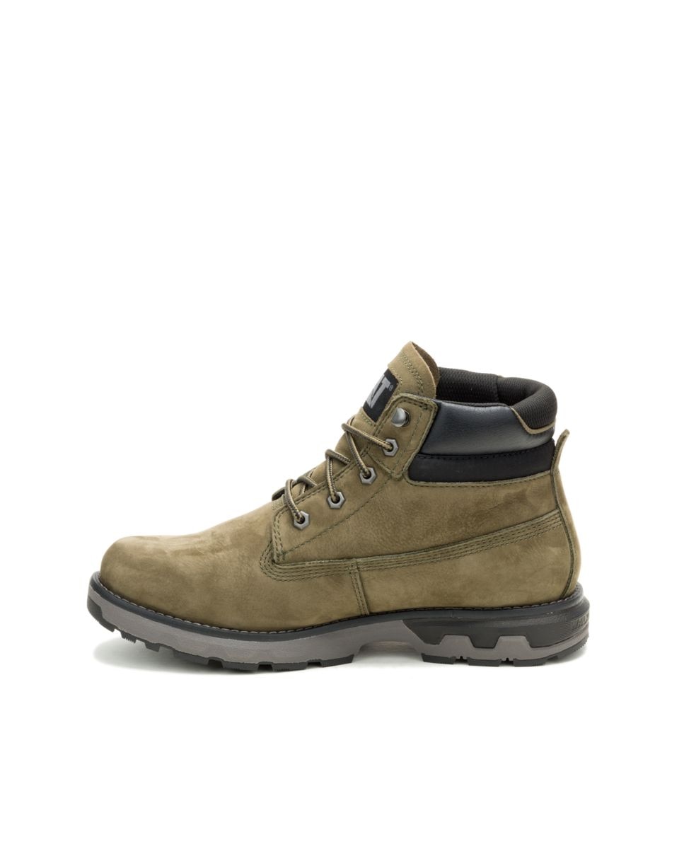 Botas de Pele Pursue Verde-Castanho-3