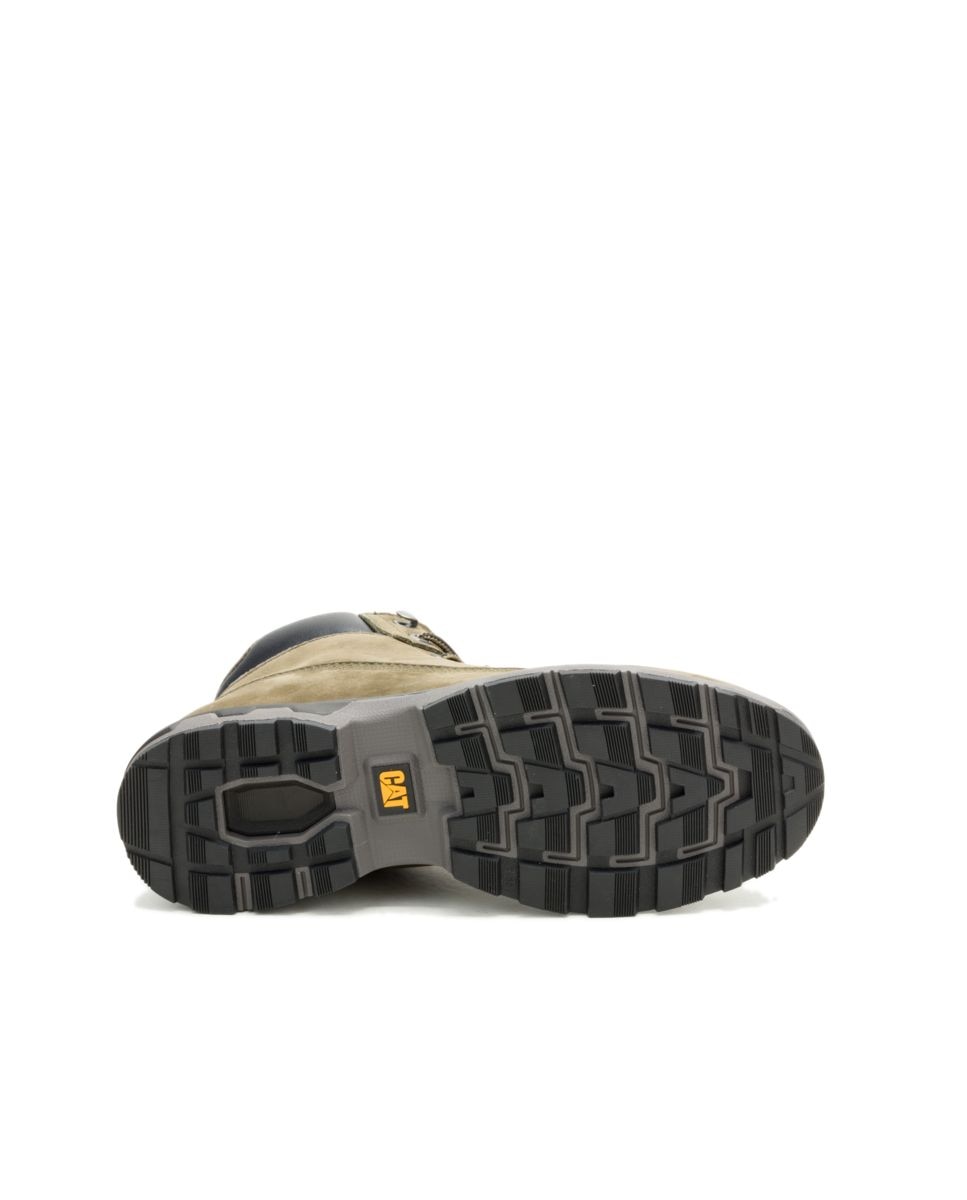 Botas de Pele Pursue Verde-Castanho-4